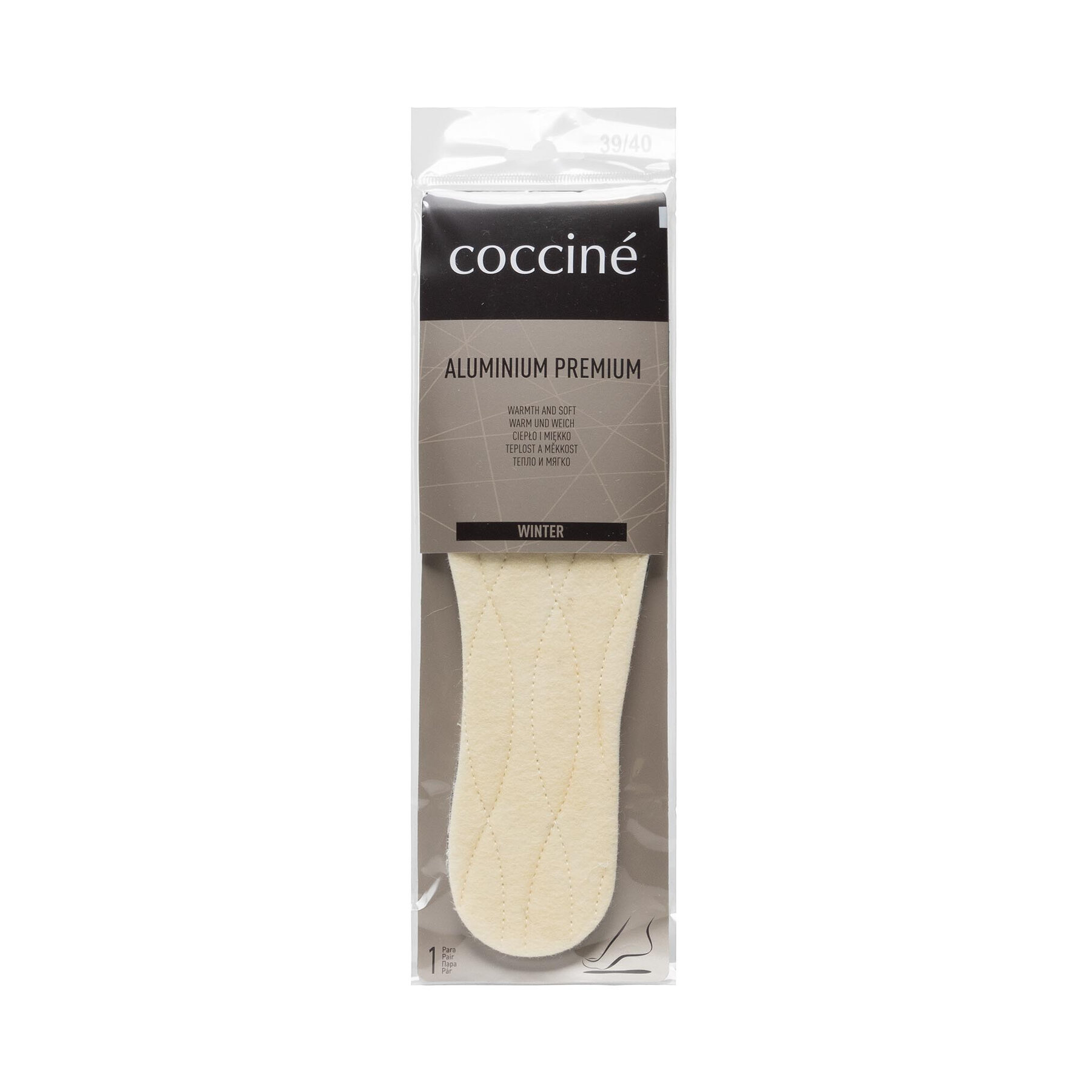 Coccine Wkładki termiczne Aluminium Premium 665/43/AZ r.39/40 Beżowy