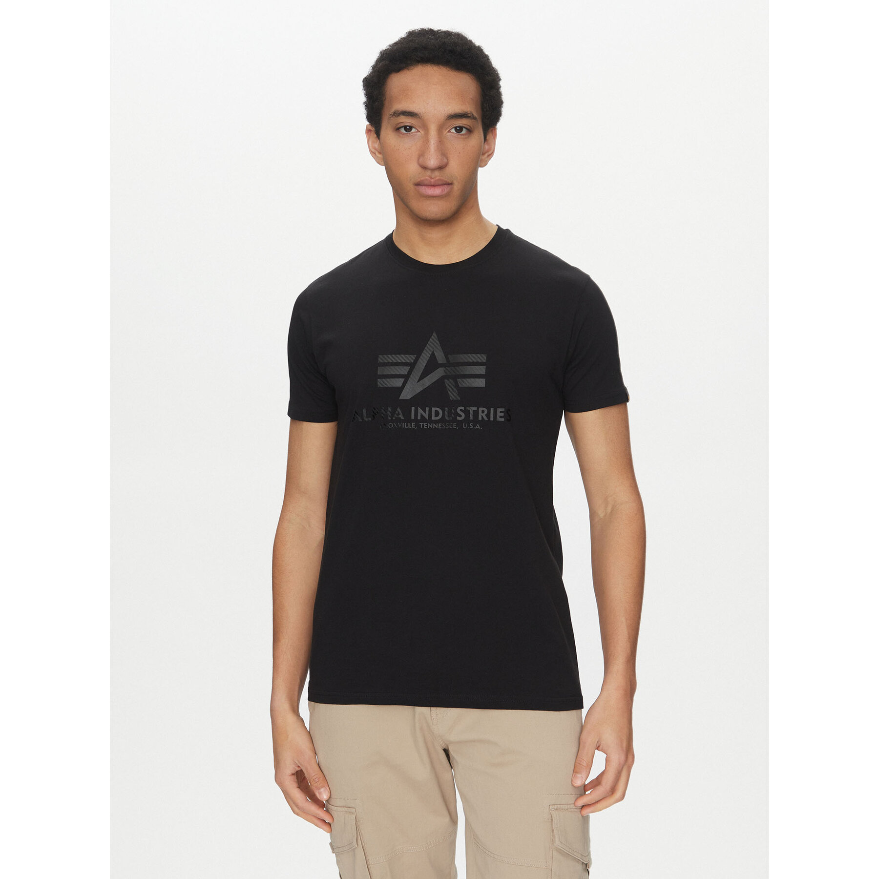 Alpha Industries T-Shirt Basic 100501 Czarny Regular Fit