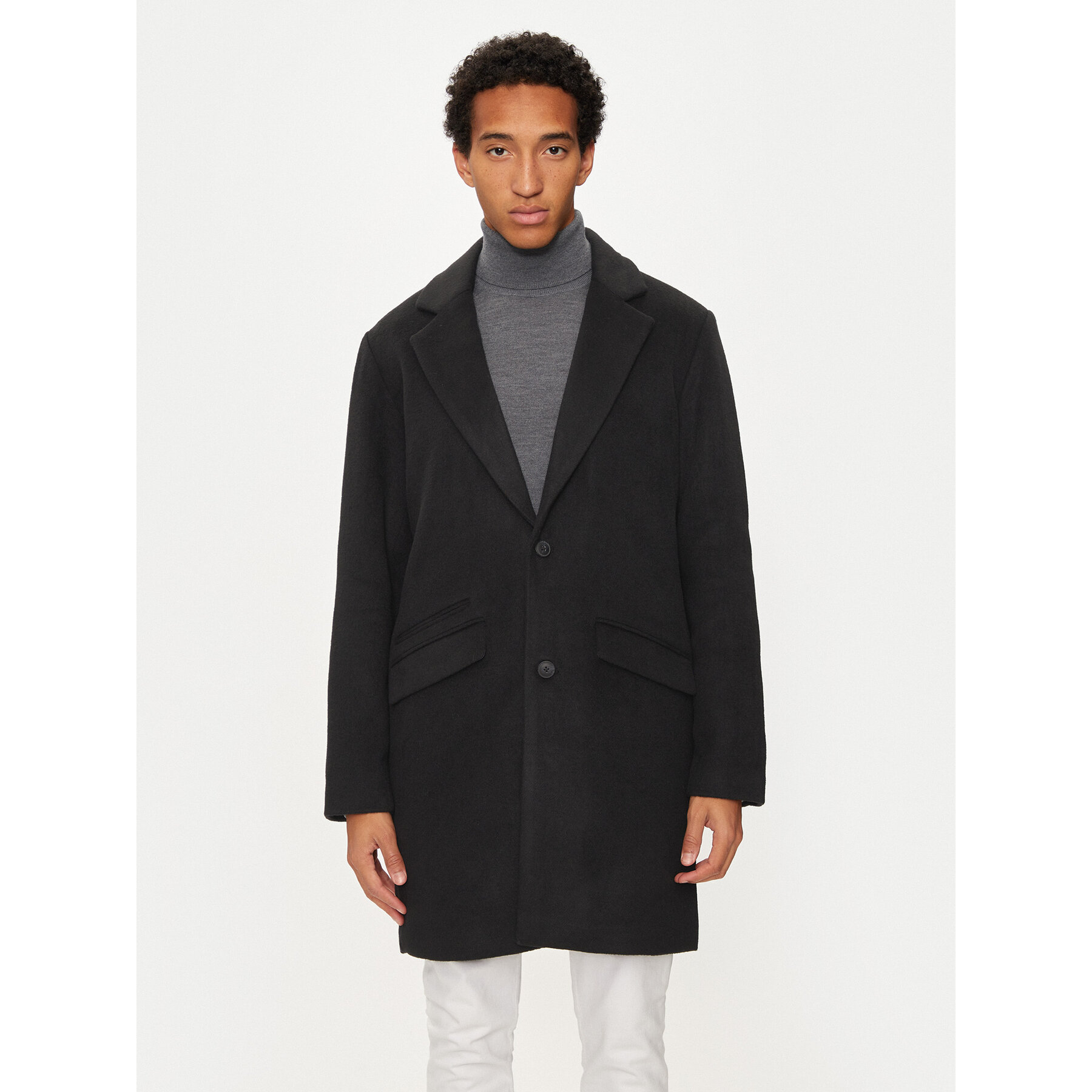 Jack & Jones Płaszcz przejściowy Hays 12258389 Czarny Regular Fit