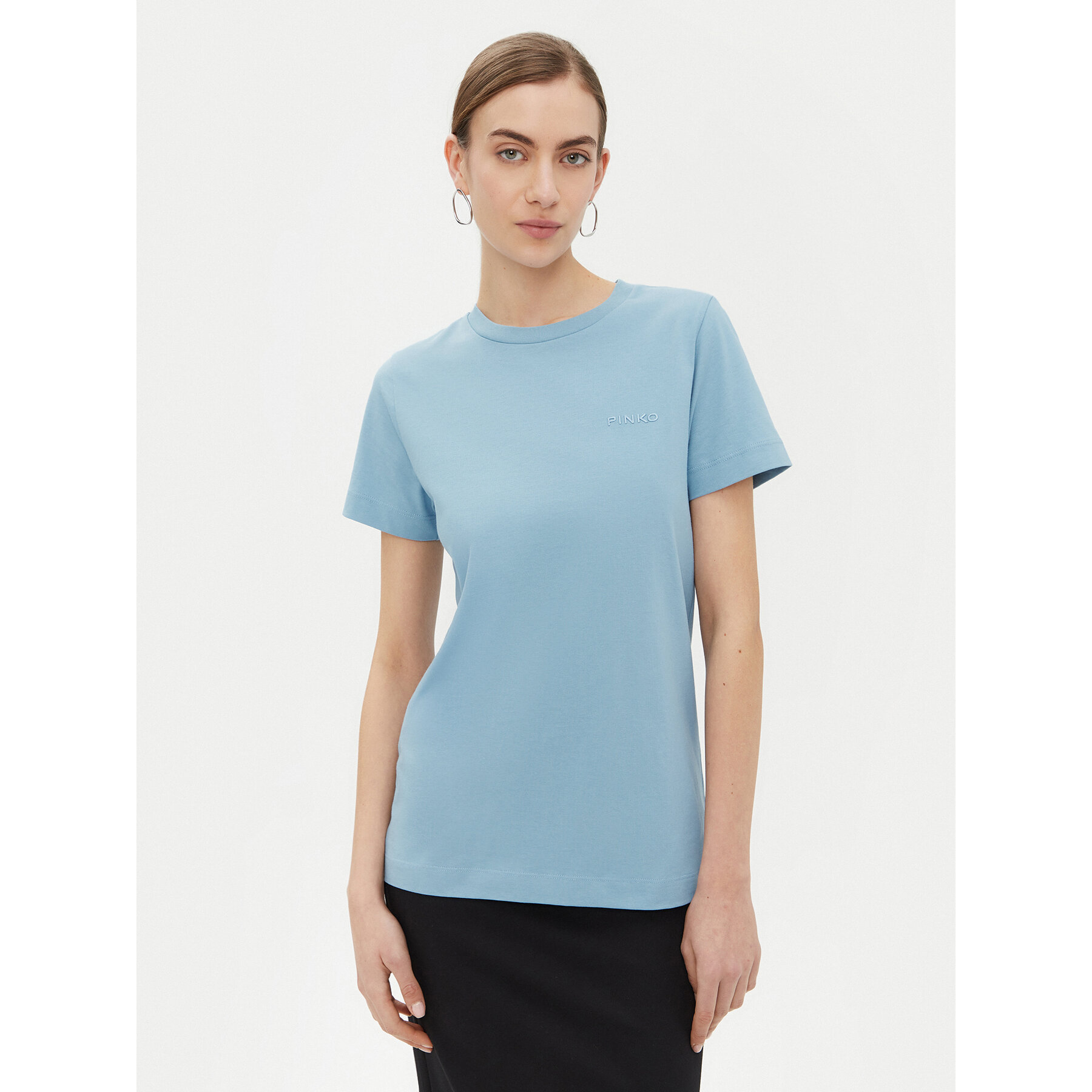 PINKO T-Shirt Start 101752 Niebieski Regular Fit