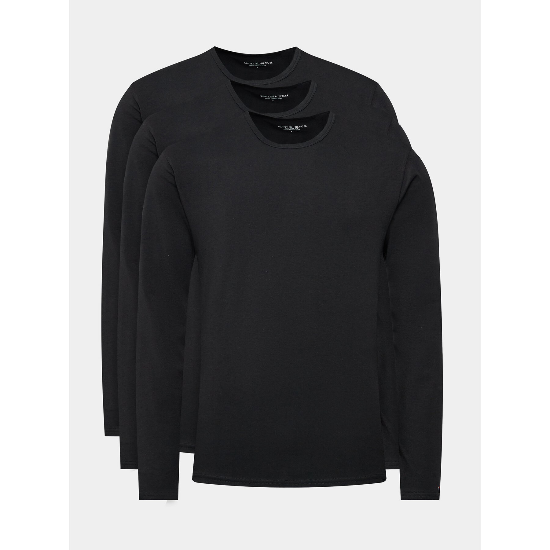 Tommy Hilfiger Komplet longsleeve UM0UM03022 Czarny Slim Fit