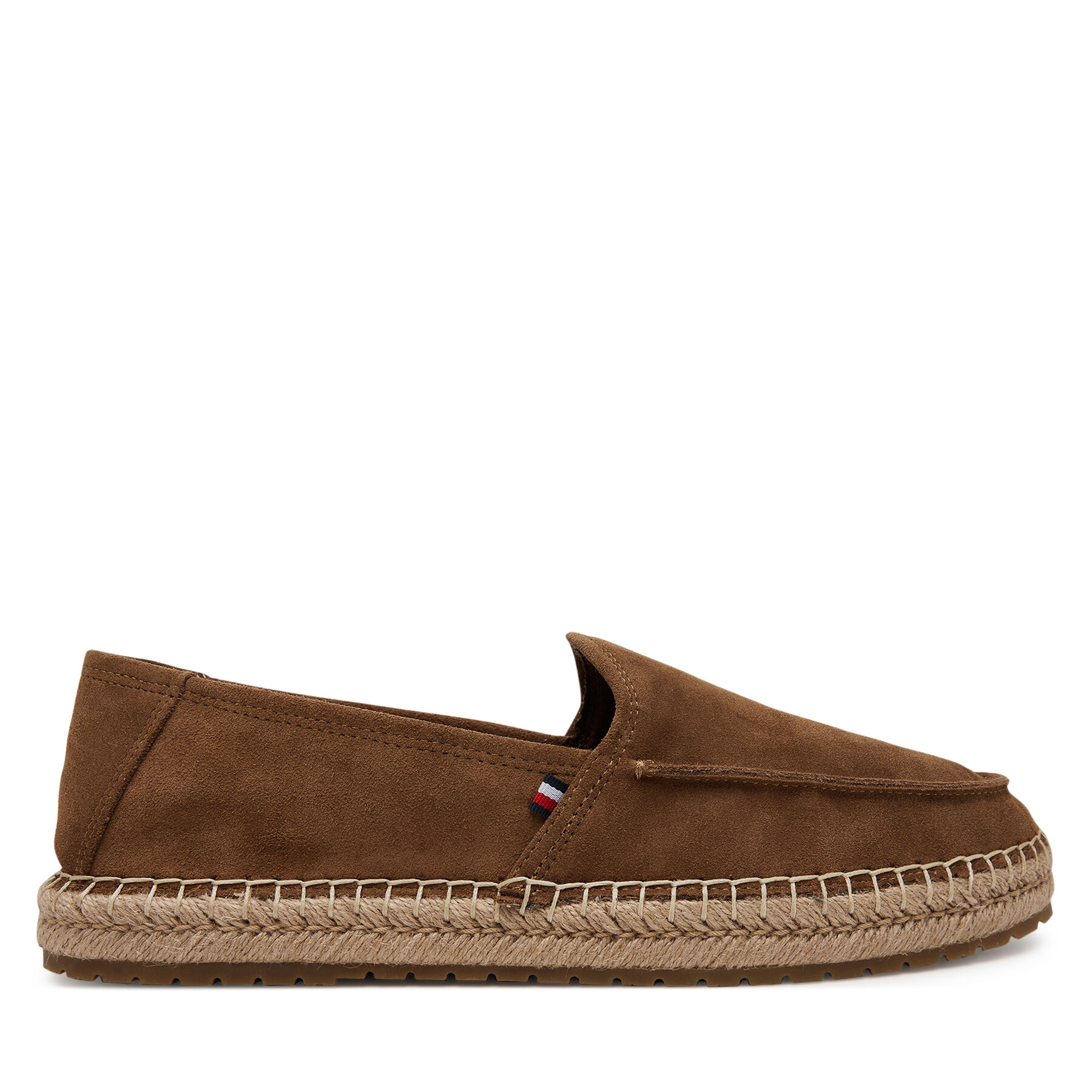 Tommy Hilfiger Espadryle Hilfiger Flex Espa Suede Loafer FM0FM05392 Brązowy