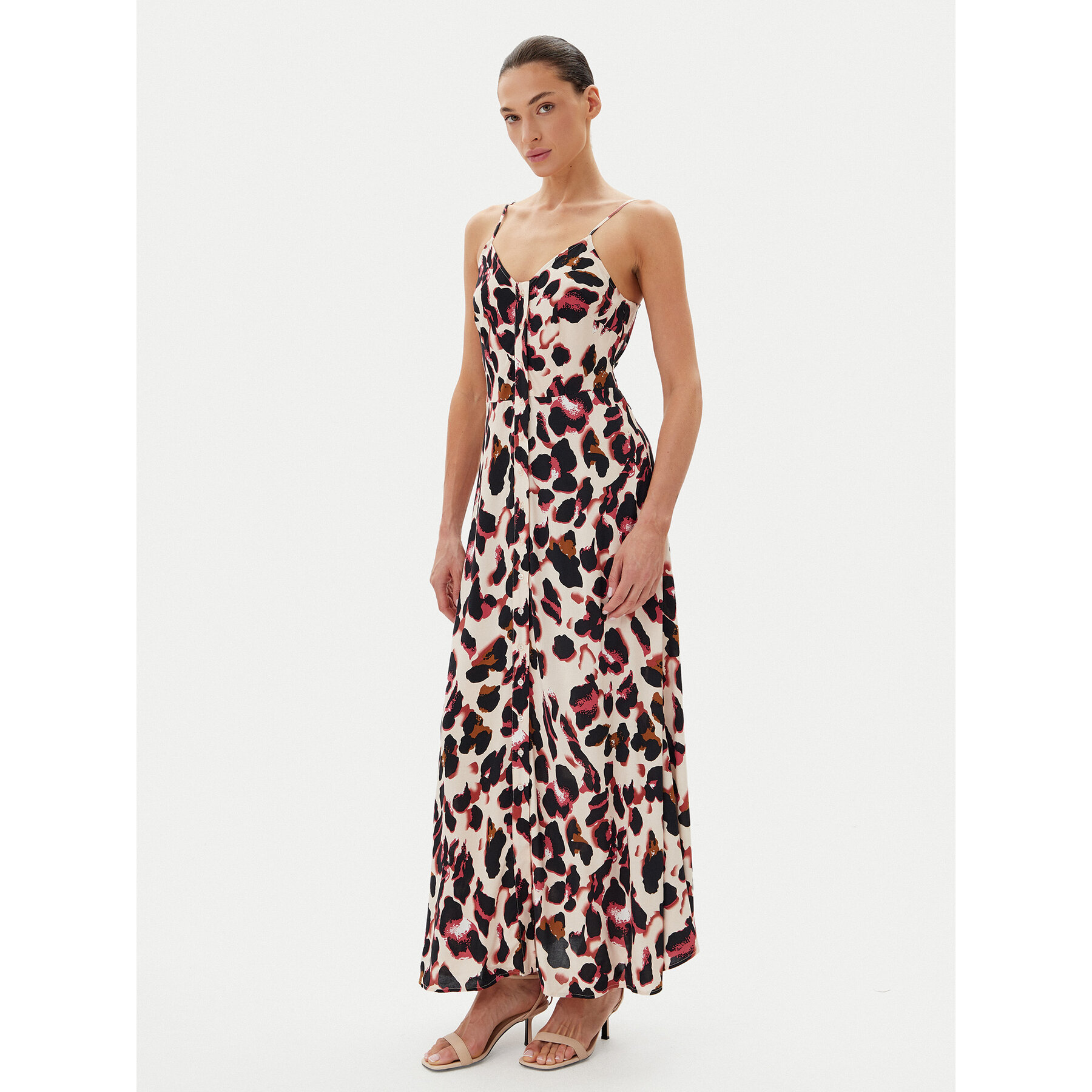YAS Sukienka letnia Savanna 26035342 Beżowy Regular Fit