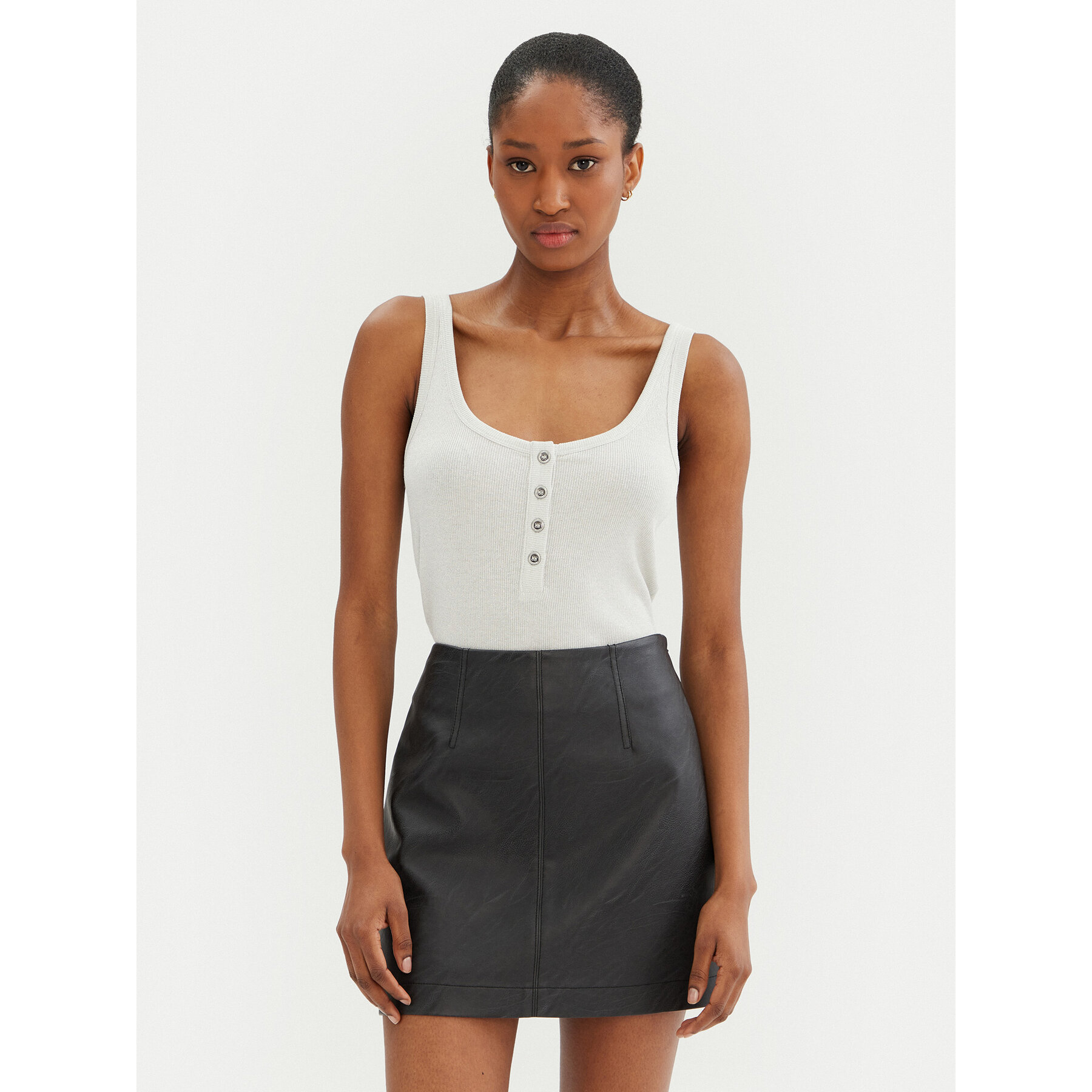 PINKO Top 104649 A2CQ Szary Regular Fit