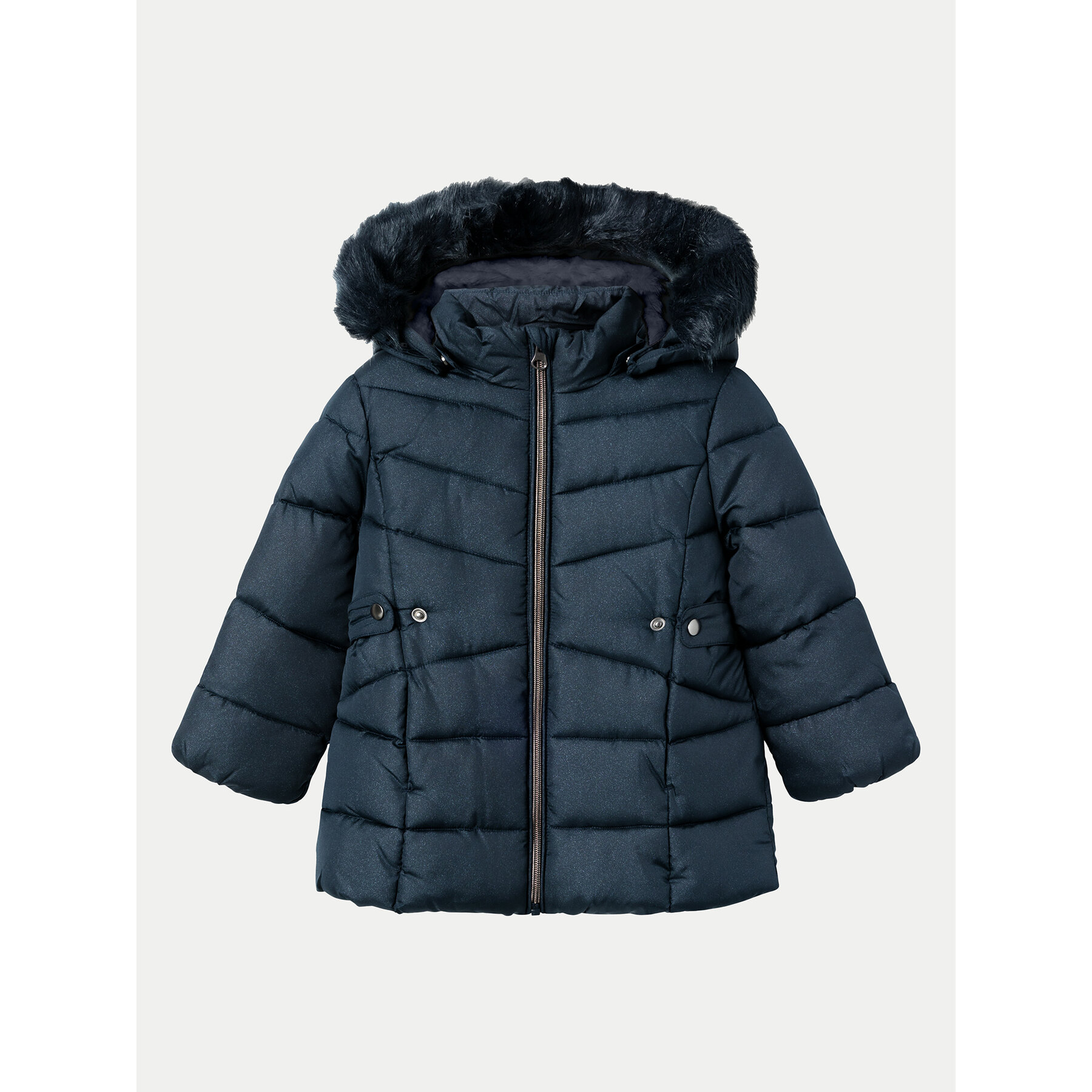 NAME IT Kurtka zimowa 13231151 Granatowy Regular Fit