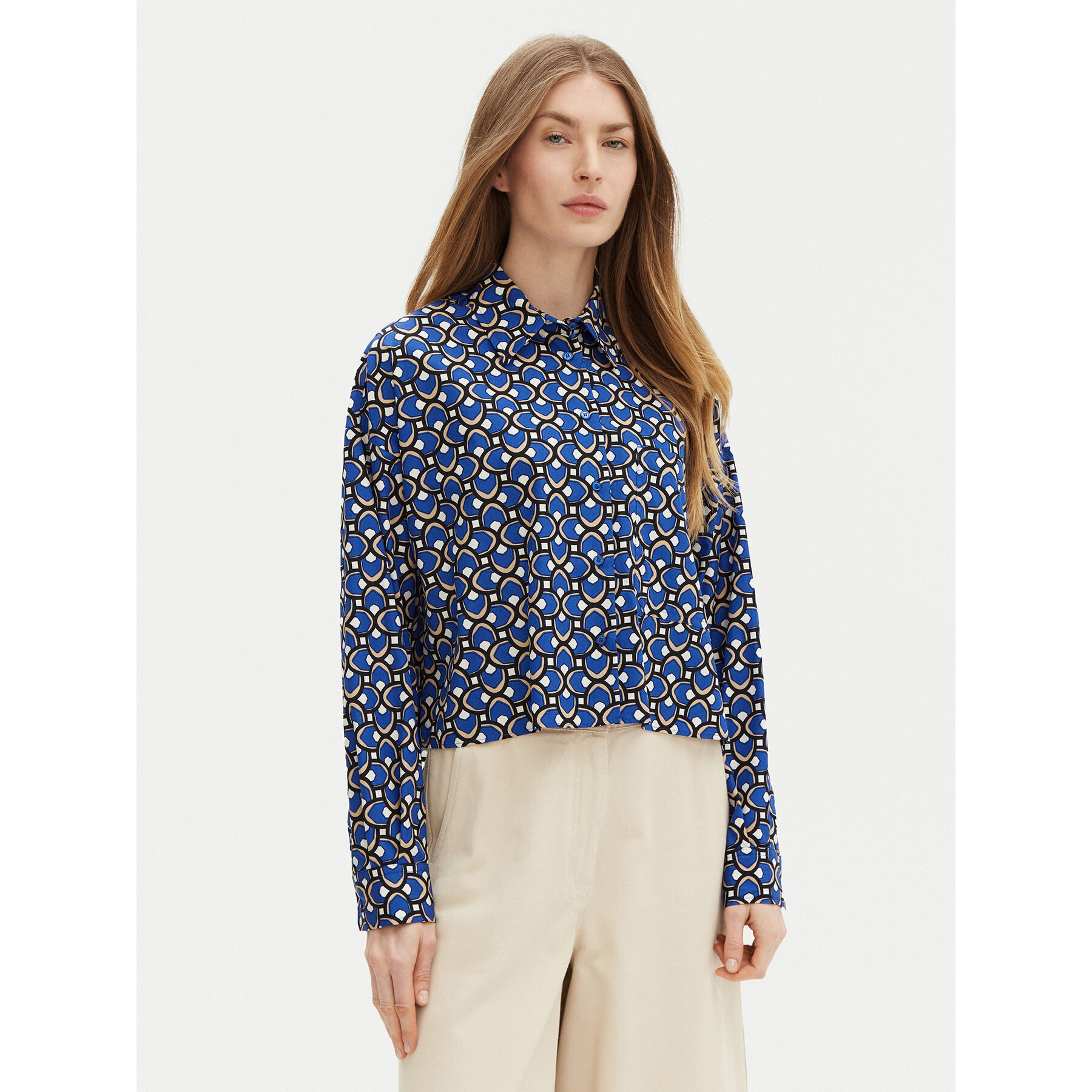Weekend Max Mara Koszula Ragtime 2515111112 Niebieski Regular Fit