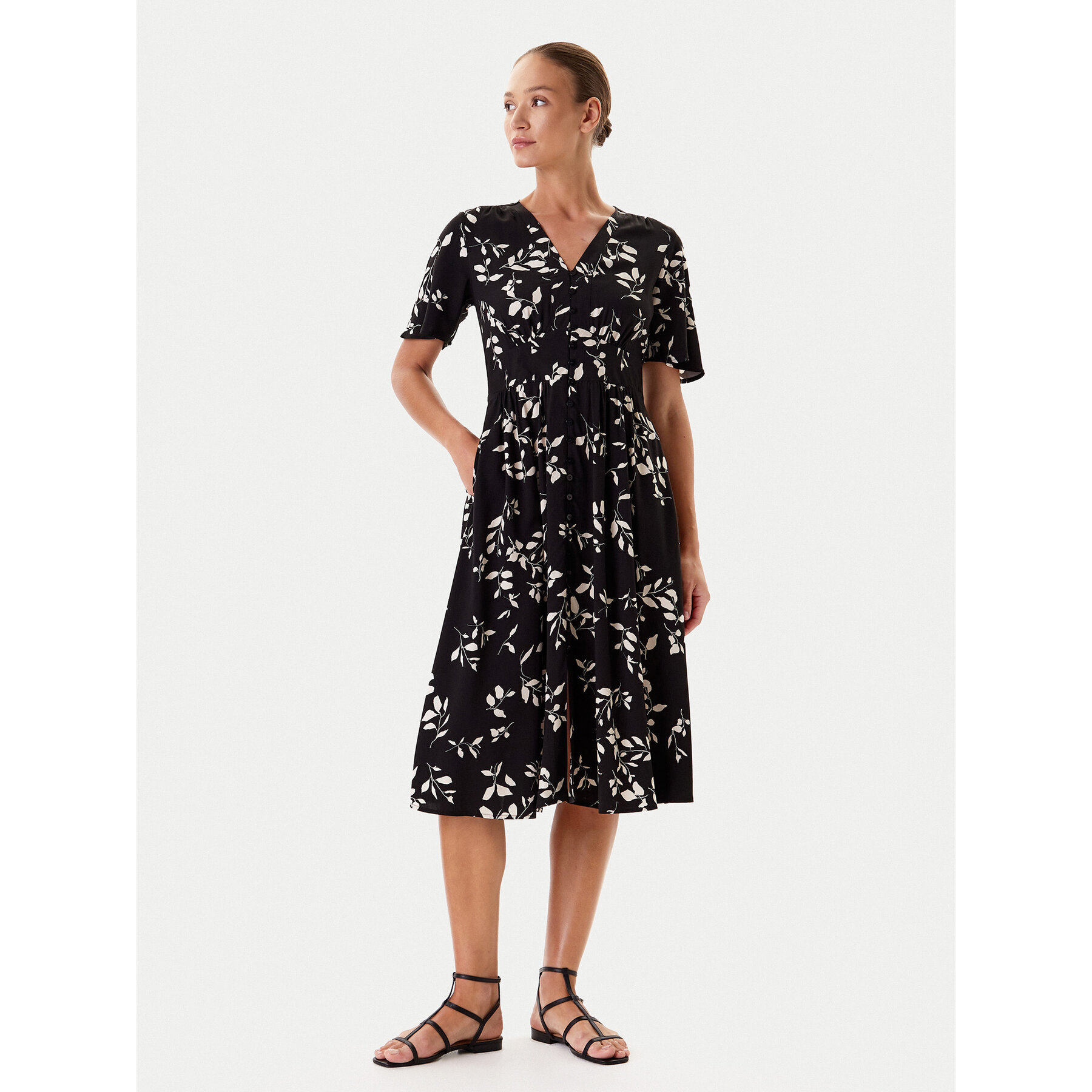 Tatuum Sukienka codzienna Naela 1 T2504.212 Czarny Regular Fit