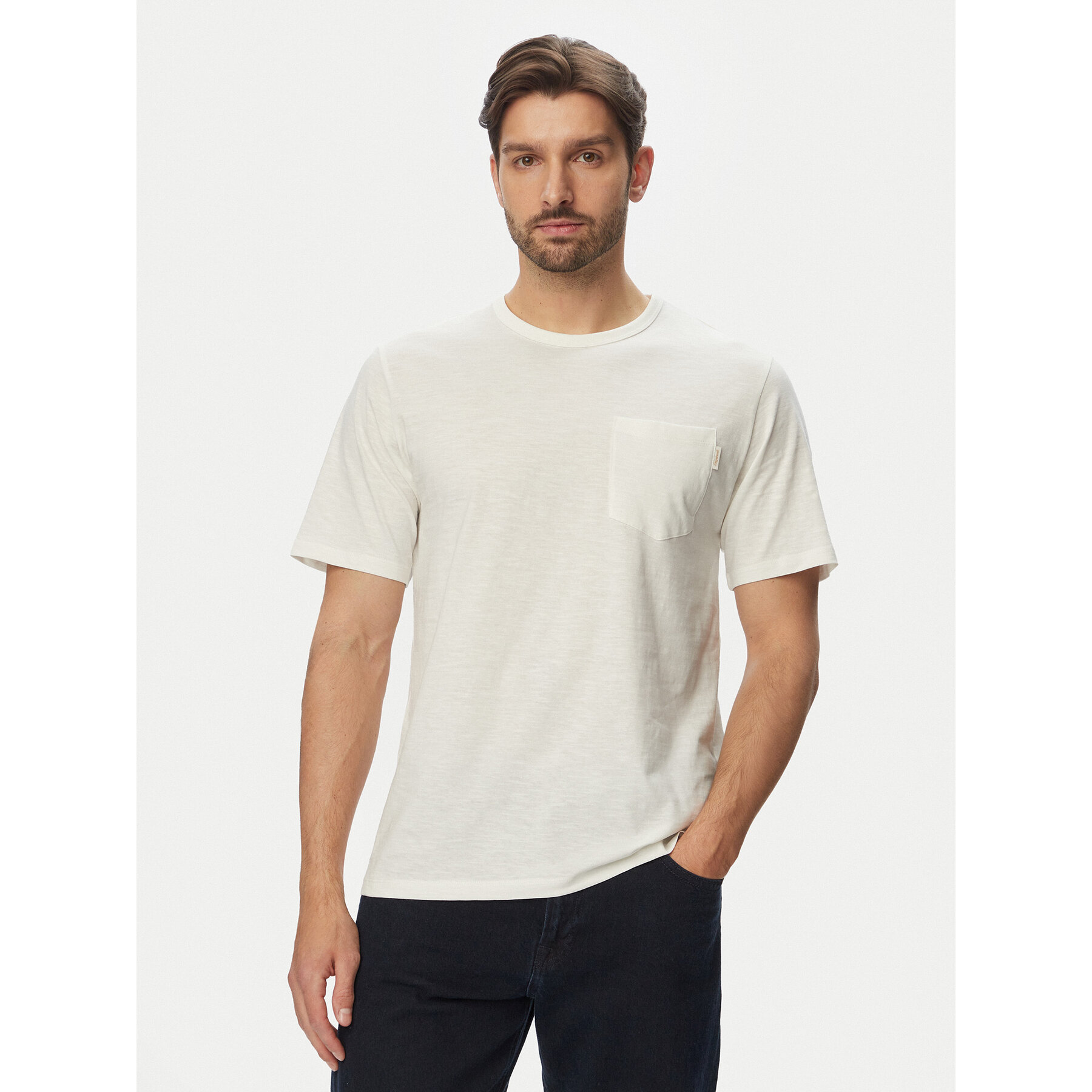 Jack & Jones T-Shirt Cassis 12295066 Kremowy Regular Fit