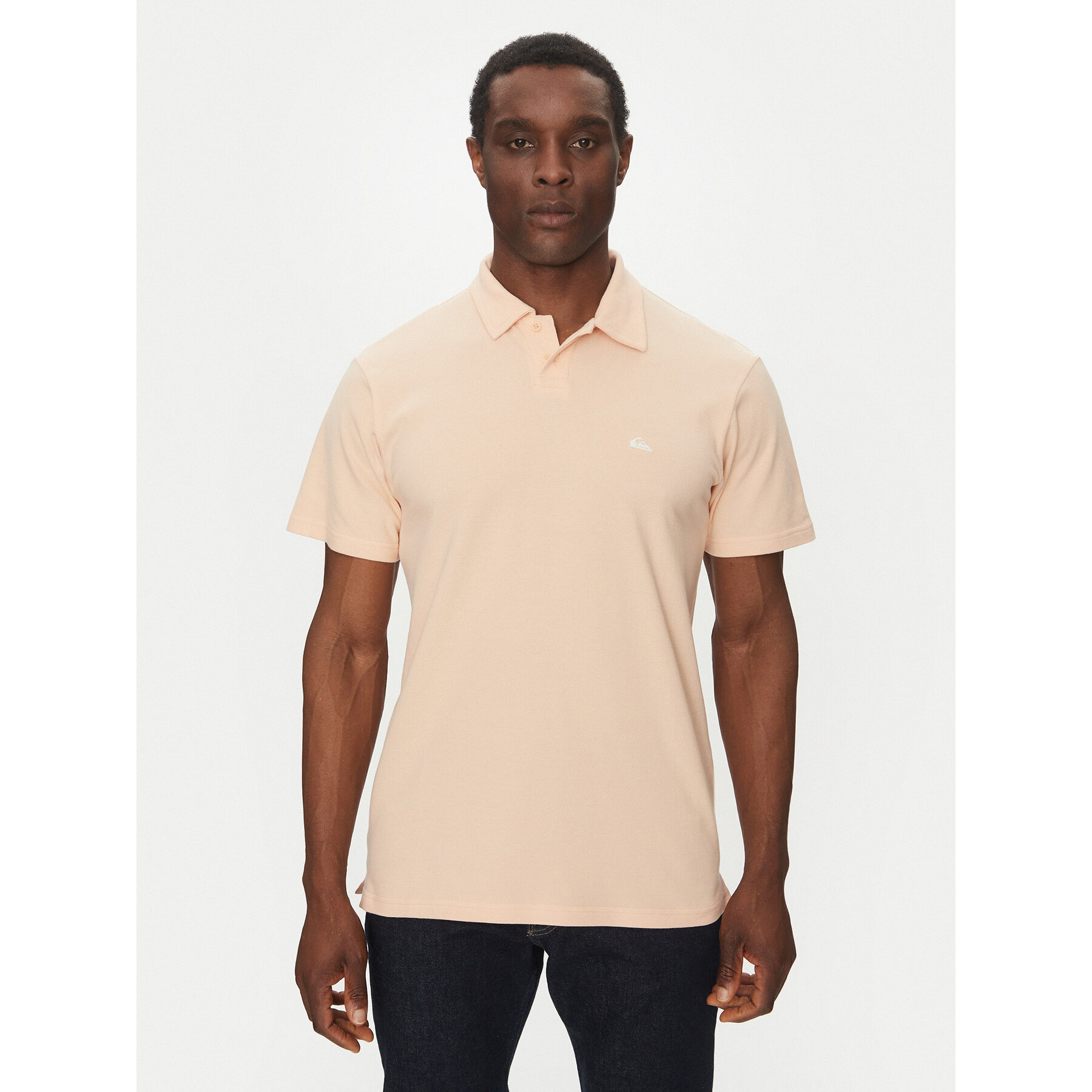Quiksilver Polo EQYKT04375 Pomarańczowy Regular Fit