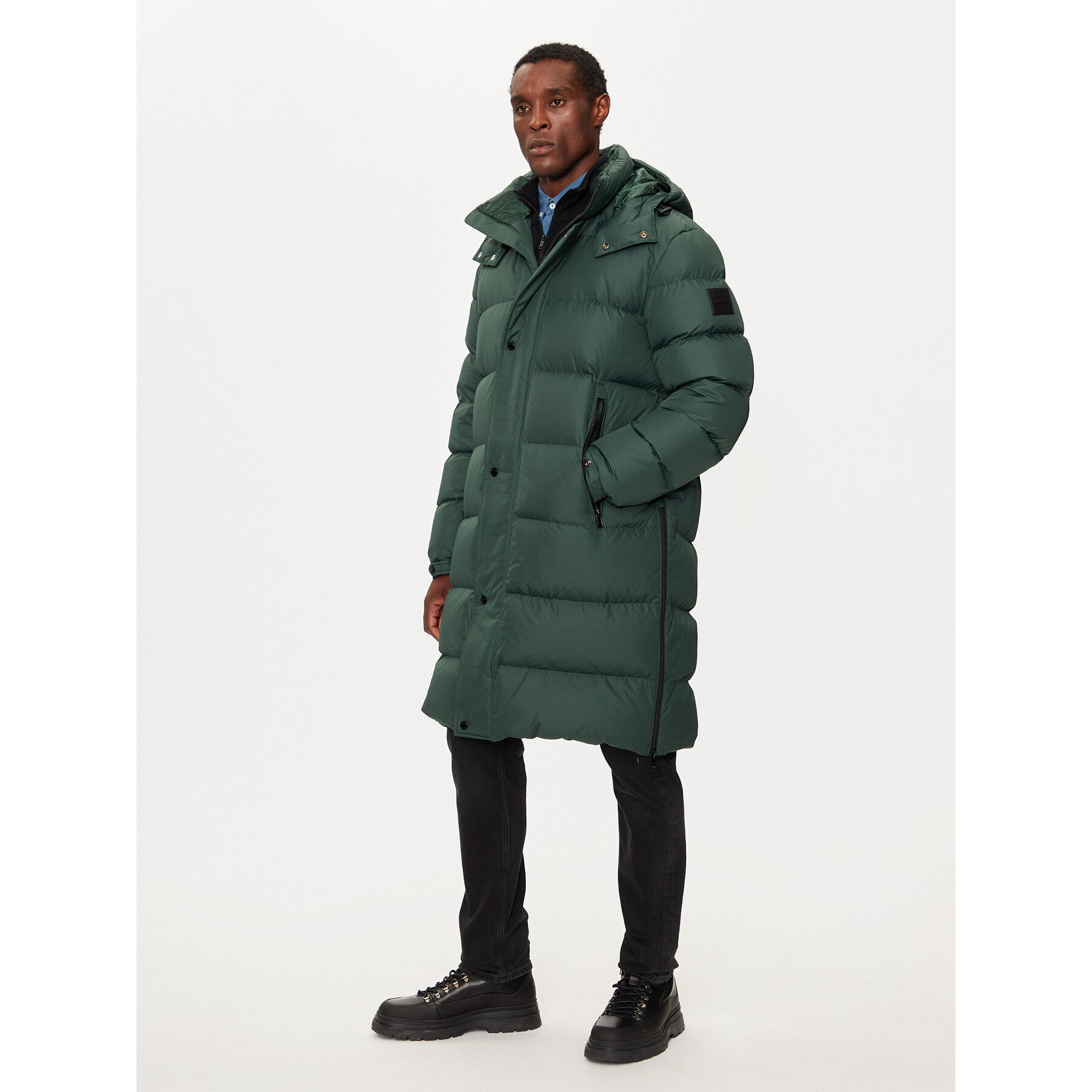 BOSS Kurtka puchowa H-Donden5 50525237 Zielony Regular Fit