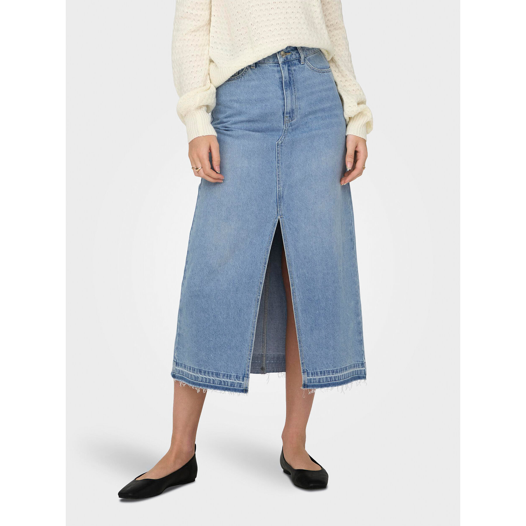 JDY Spódnica jeansowa Bella 15317441 Niebieski Regular Fit
