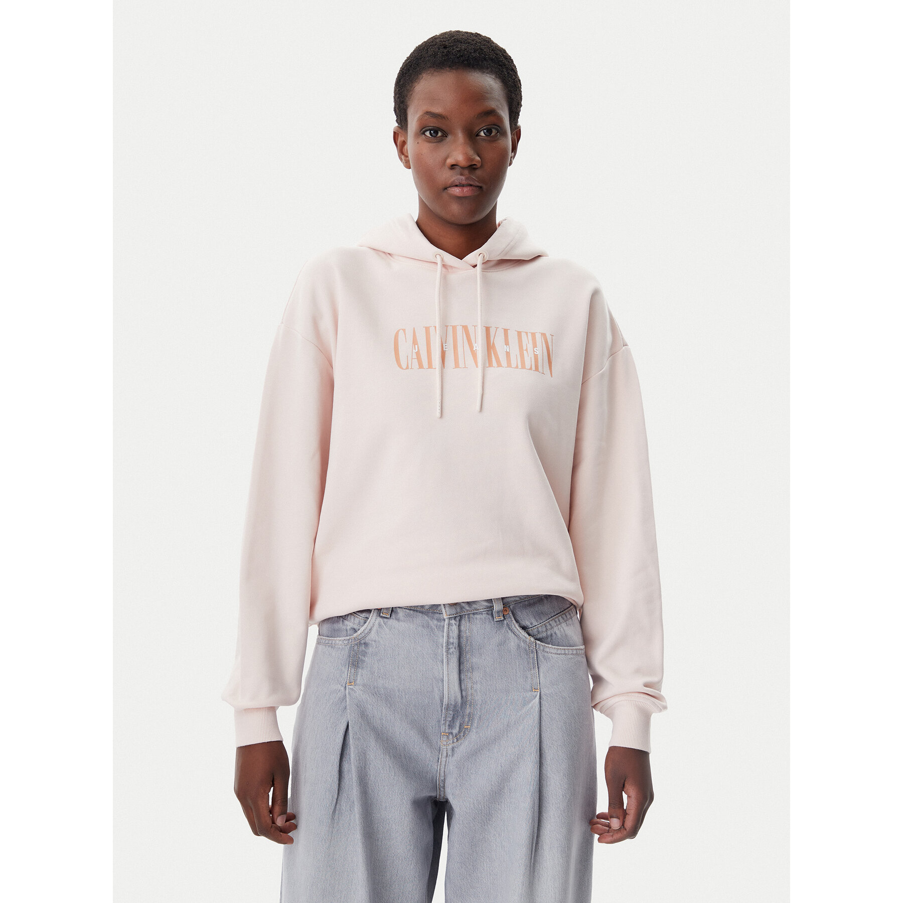 Calvin Klein Jeans Bluza Varsity J20J225579 Różowy Regular Fit