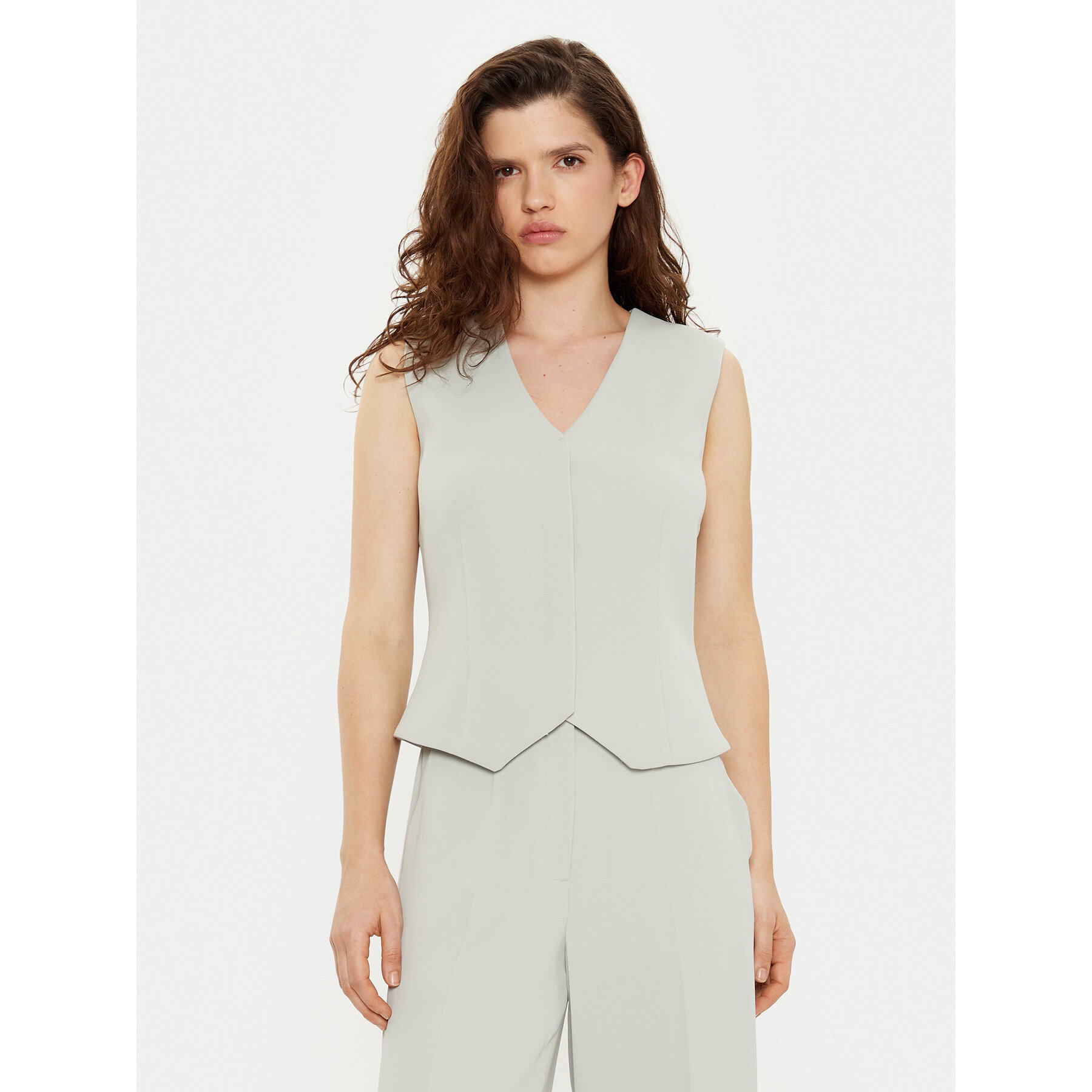 Calvin Klein Kamizelka K20K208017 Szary Slim Fit