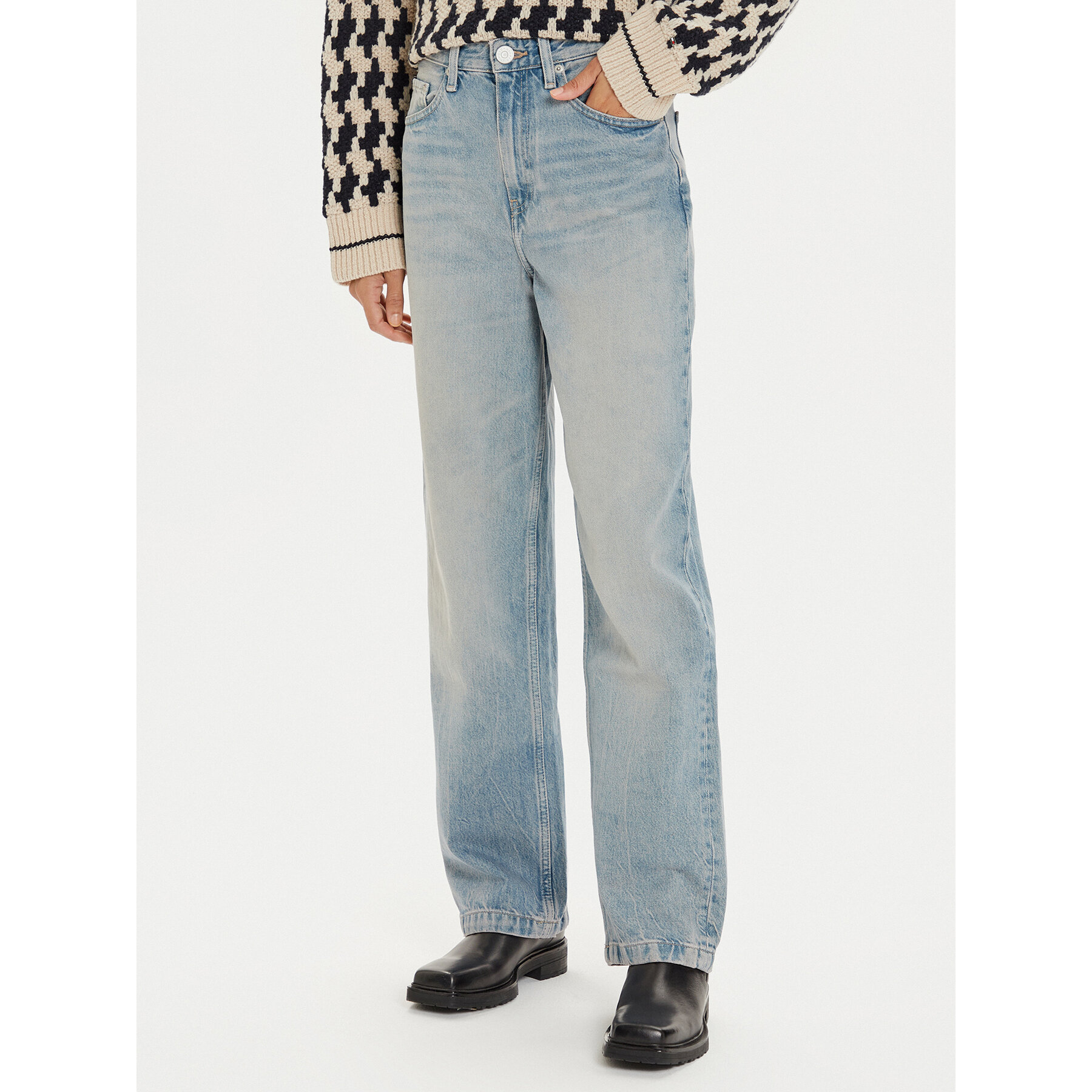 Tommy Hilfiger Jeansy WW0WW42812 Niebieski Straight Fit