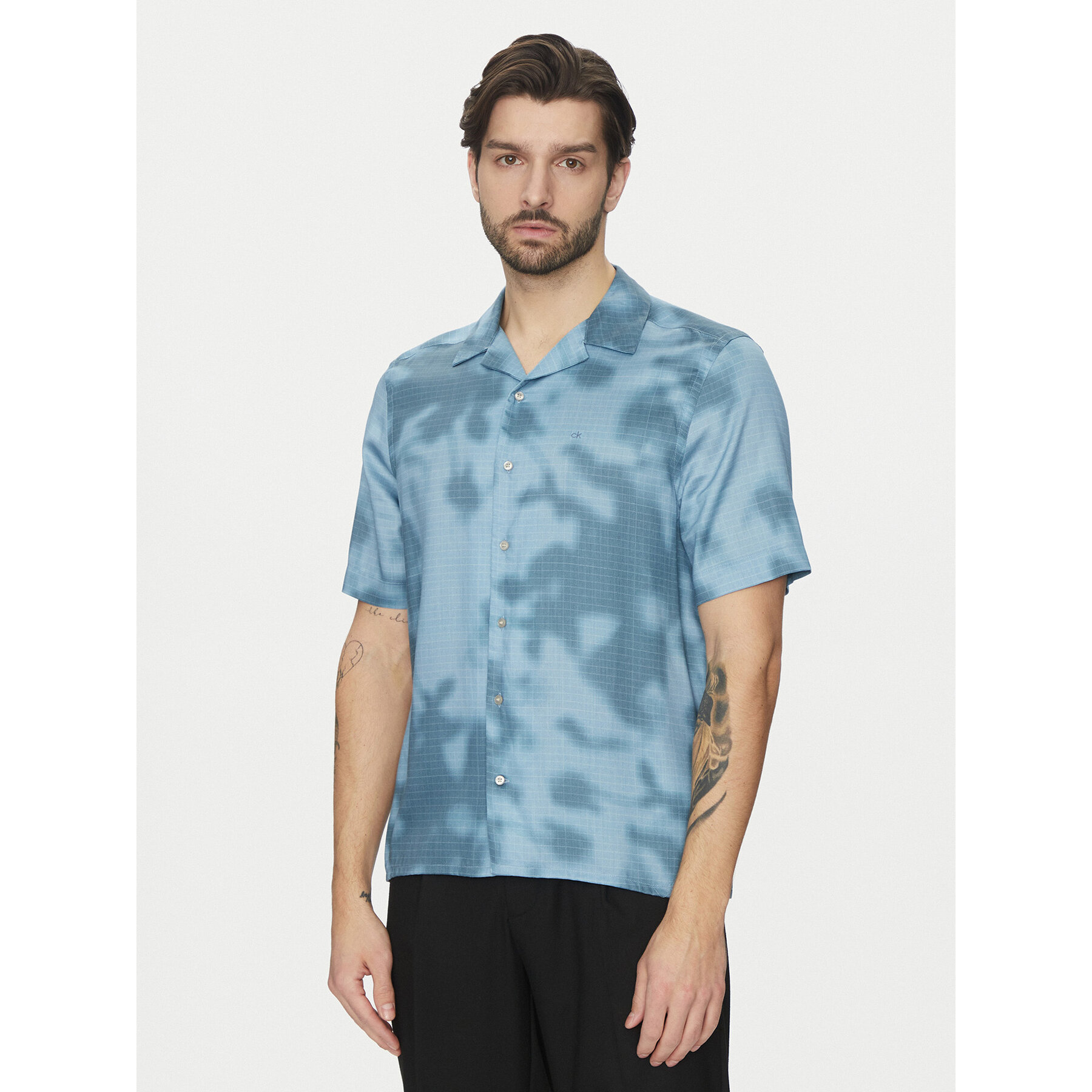 Calvin Klein Koszula K10K114190 Niebieski Regular Fit