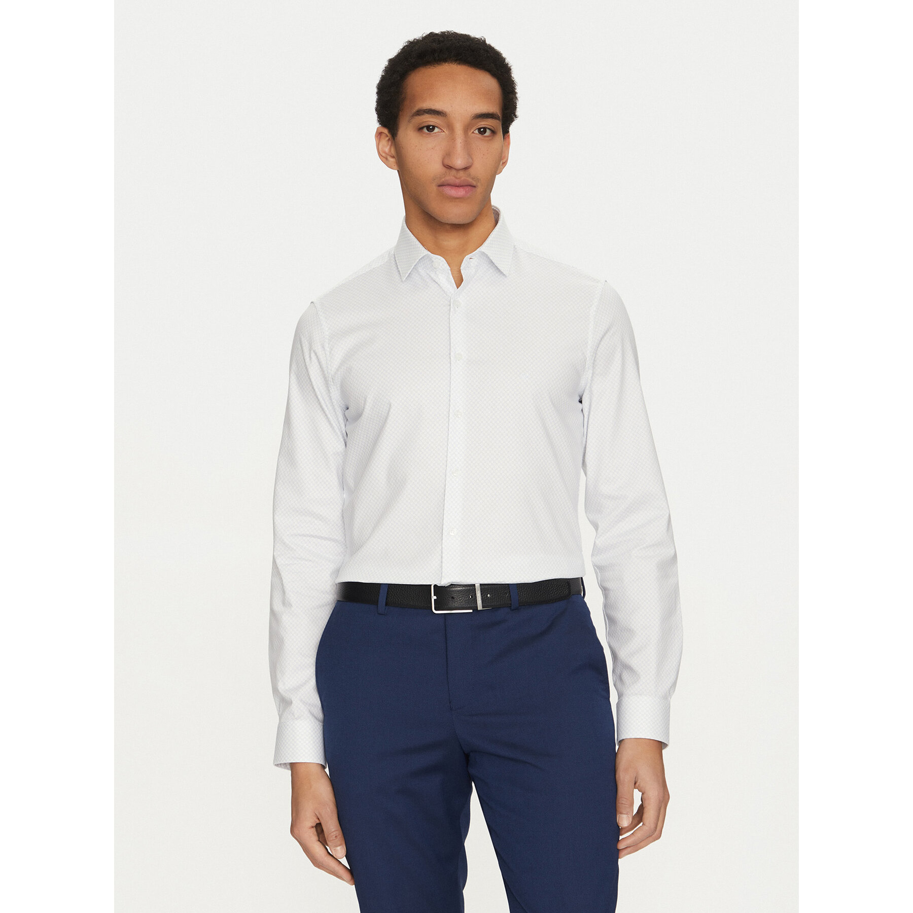 Calvin Klein Koszula K10K114307 Biały Slim Fit