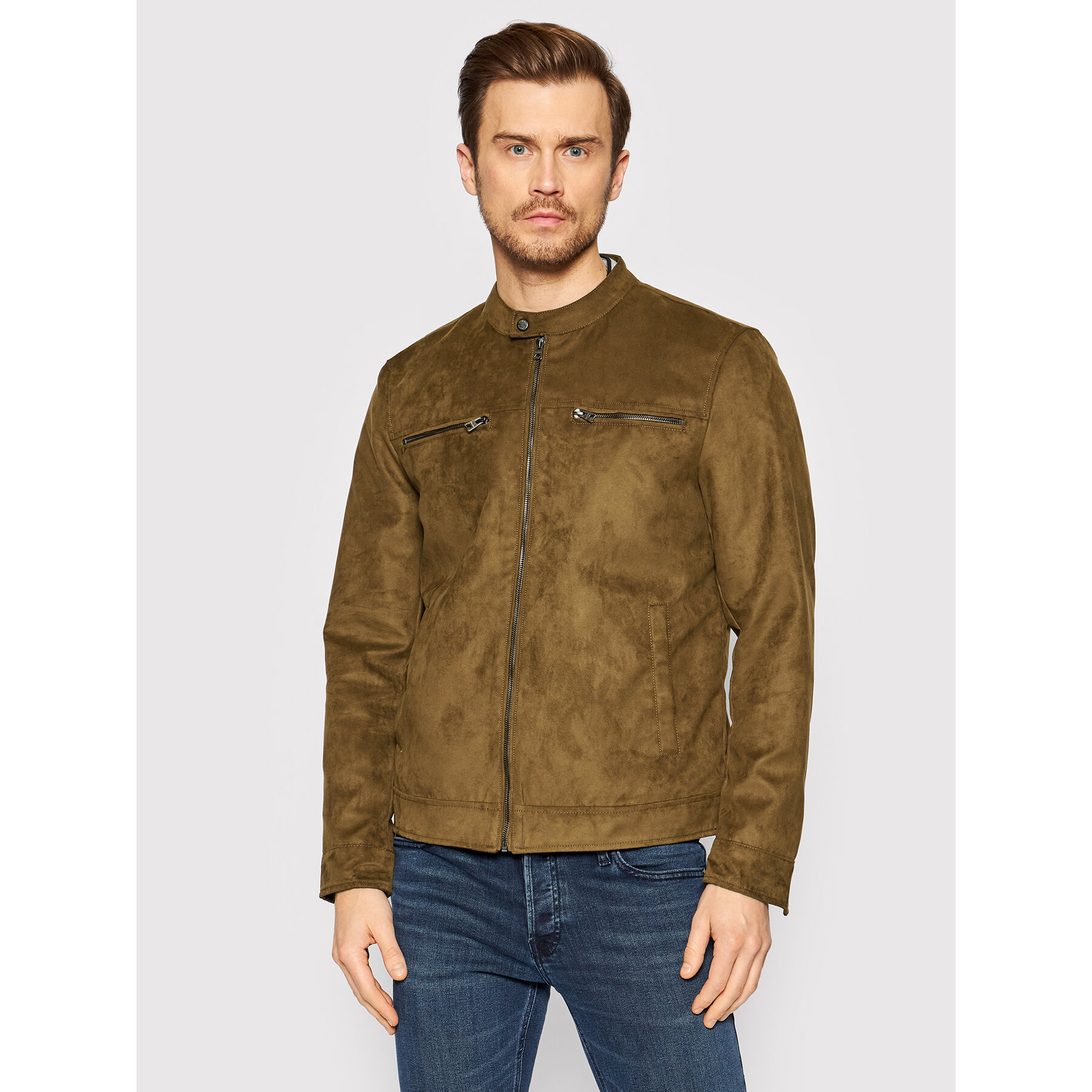 Only & Sons Kurtka z imitacji skóry Willow 22021446 Brązowy Regular Fit