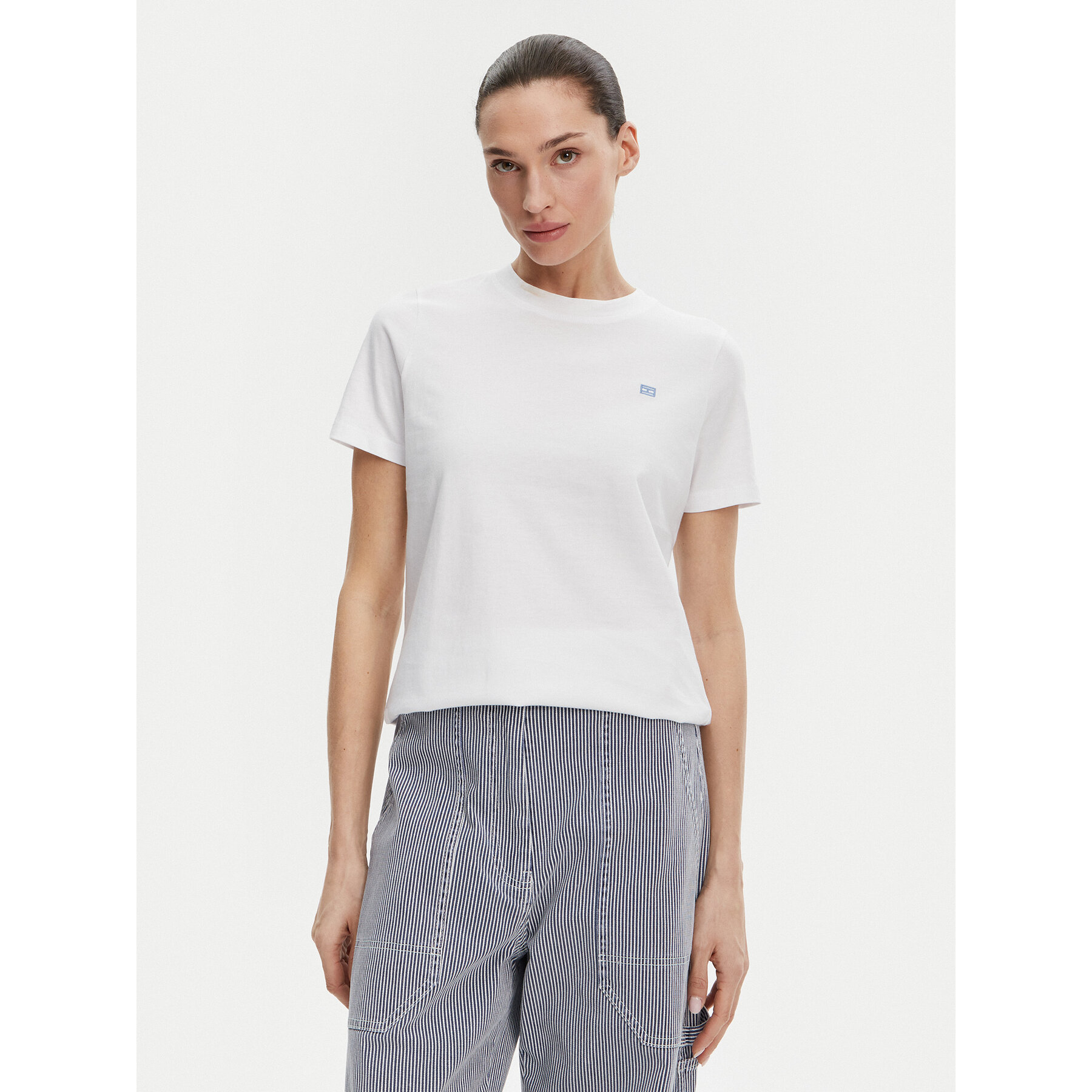 Tommy Hilfiger T-Shirt WW0WW45522 Biały Regular Fit