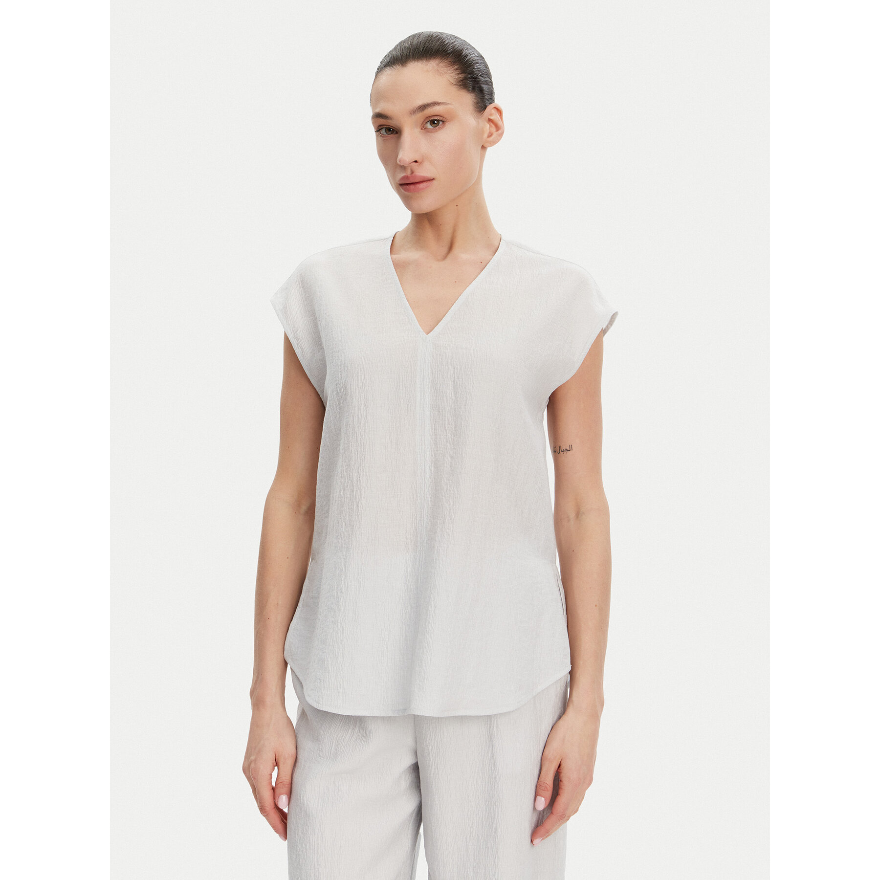 Calvin Klein Bluzka K20K208210 Błękitny Regular Fit