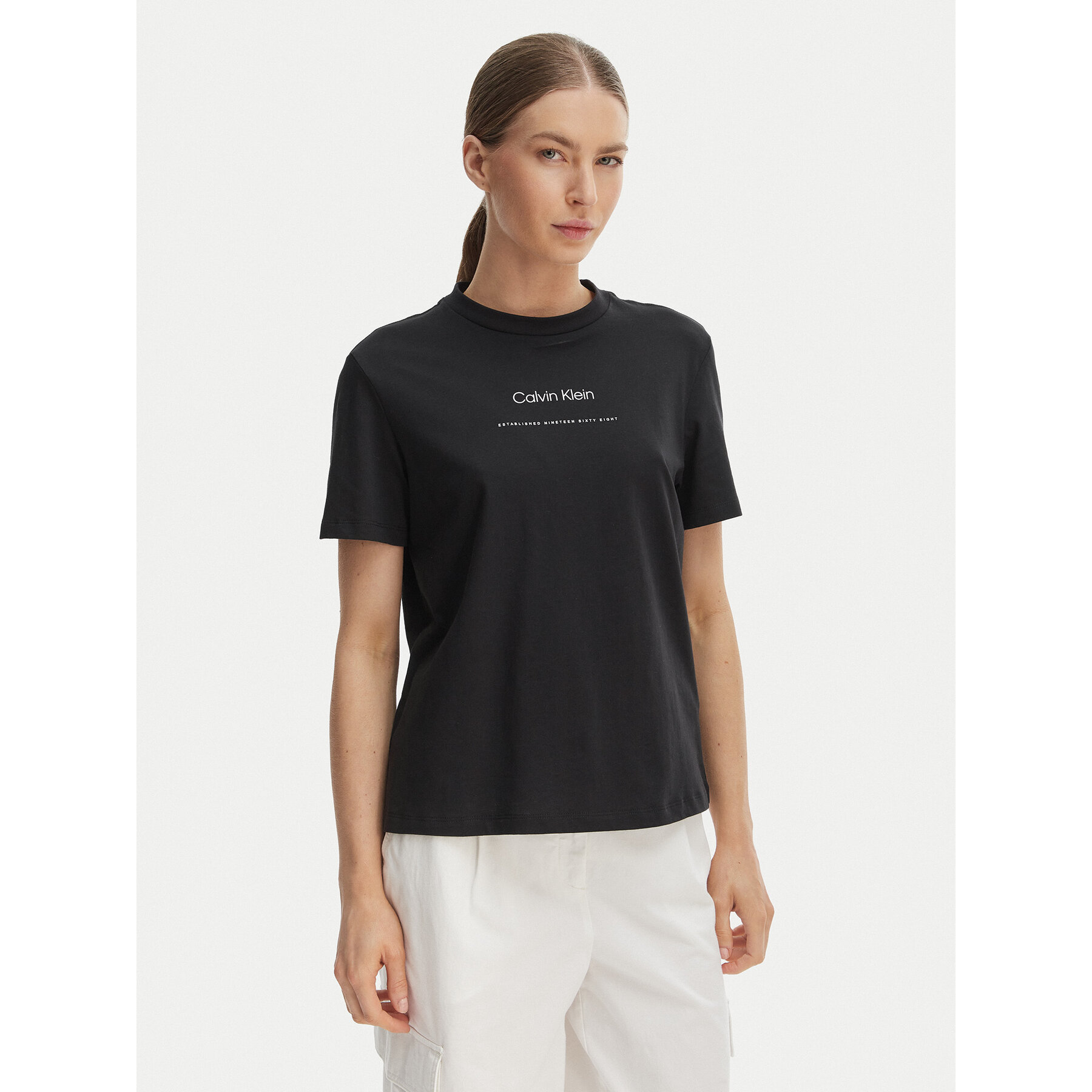 Calvin Klein Jeans T-Shirt Classic LV047C811G Czarny Regular Fit