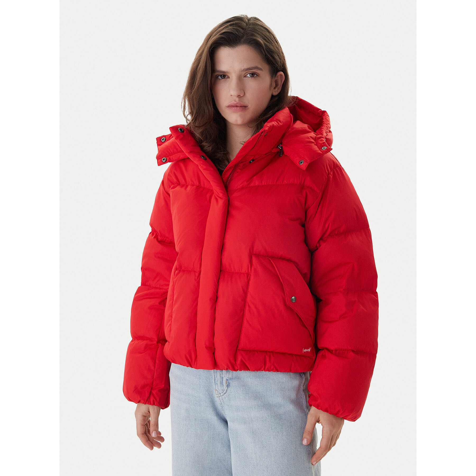 Levi's® Kurtka puchowa Western Bubble 003MD-0004 Czerwony Regular Fit