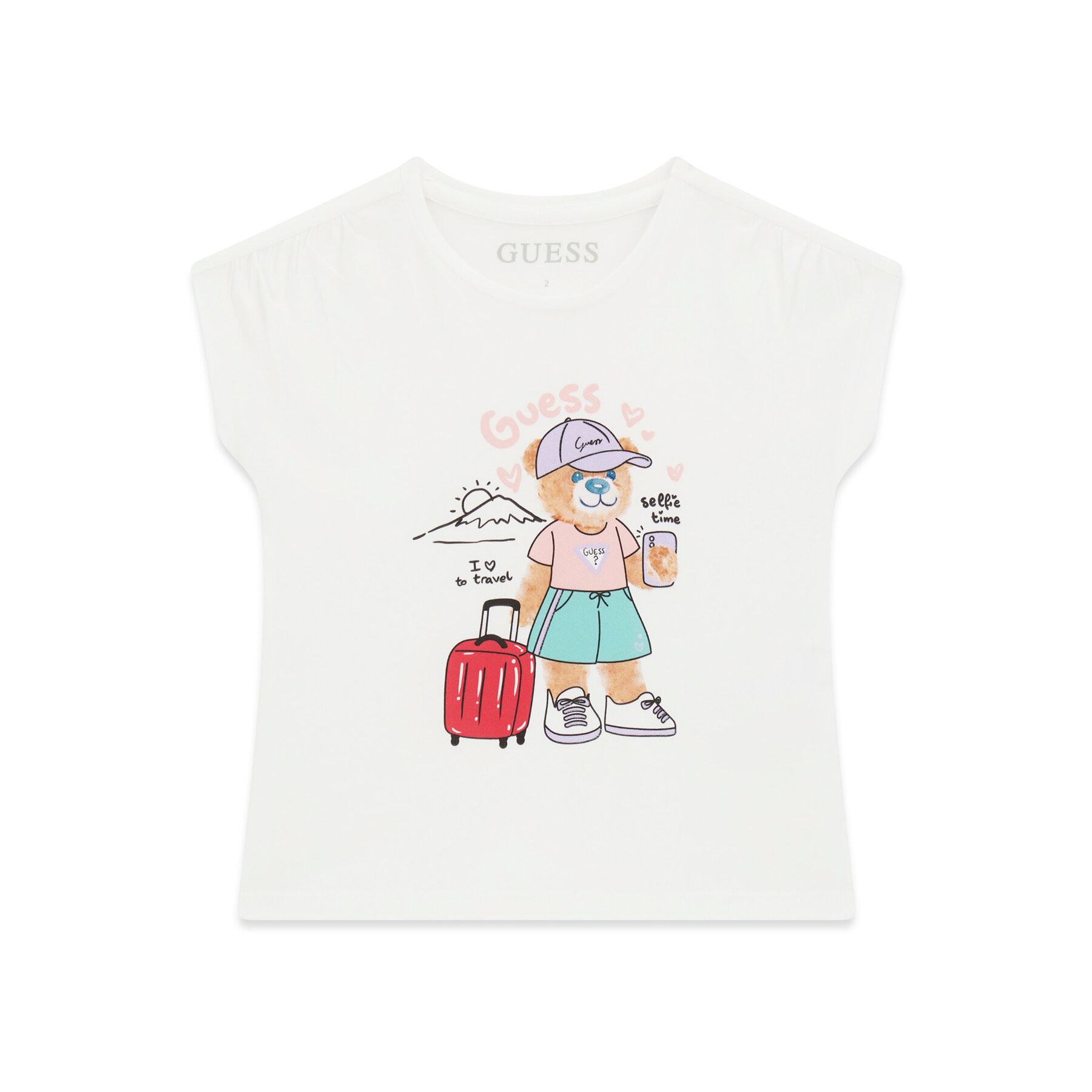 Guess T-Shirt K6GI18 K6YW4 Biały Regular Fit