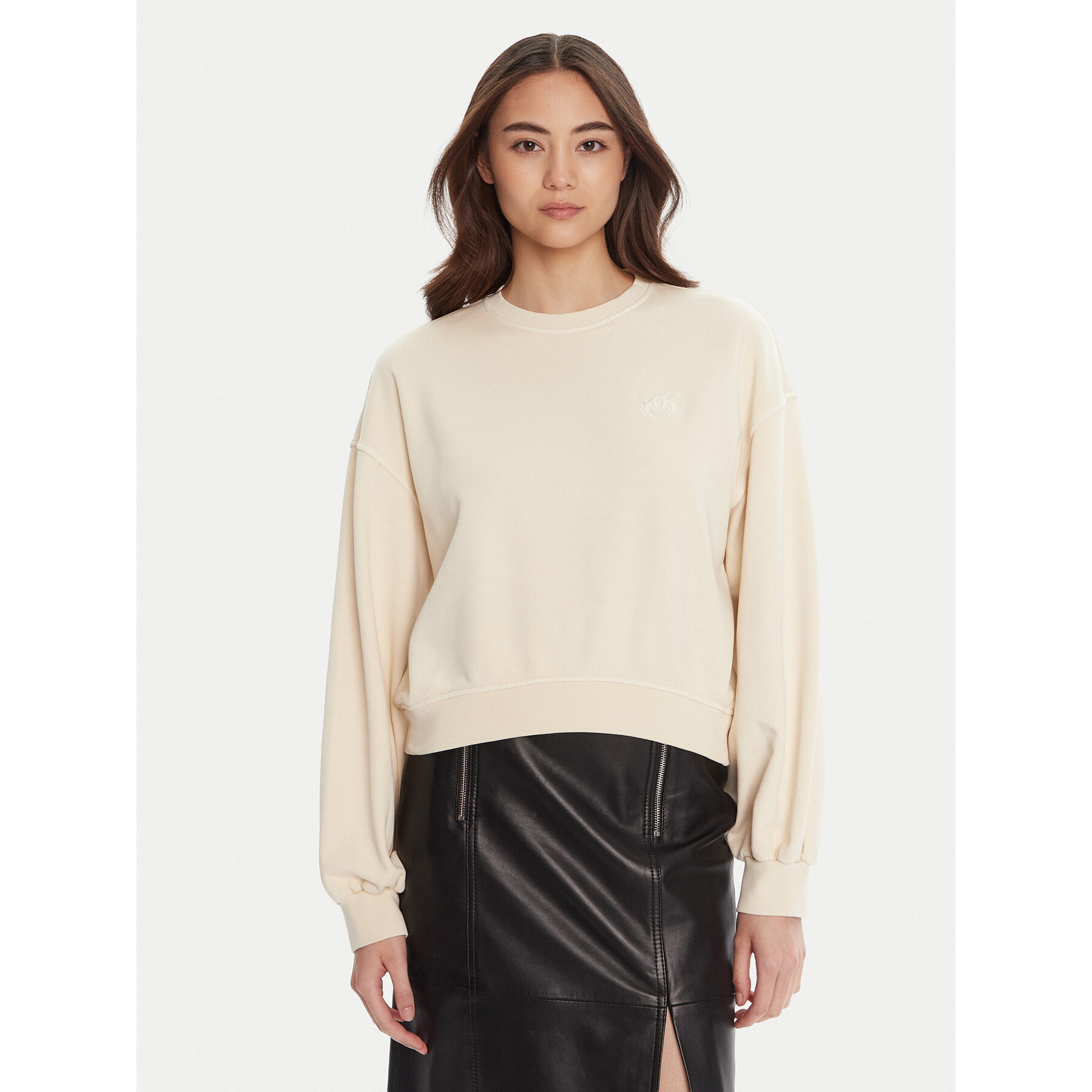PINKO Bluza Maliardo 105510 A2RB Beżowy Regular Fit