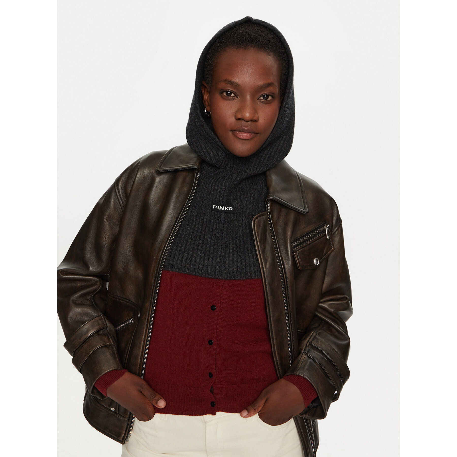 PINKO Balaklawa Balaclava 104327 A27B Szary