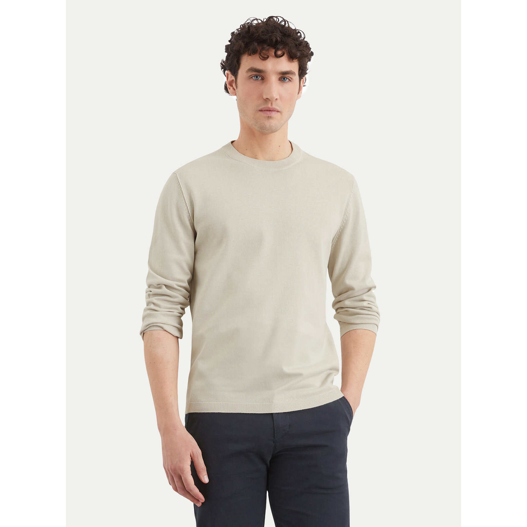 Marc O'Polo Sweter 522 5123 60248 Beżowy Regular Fit
