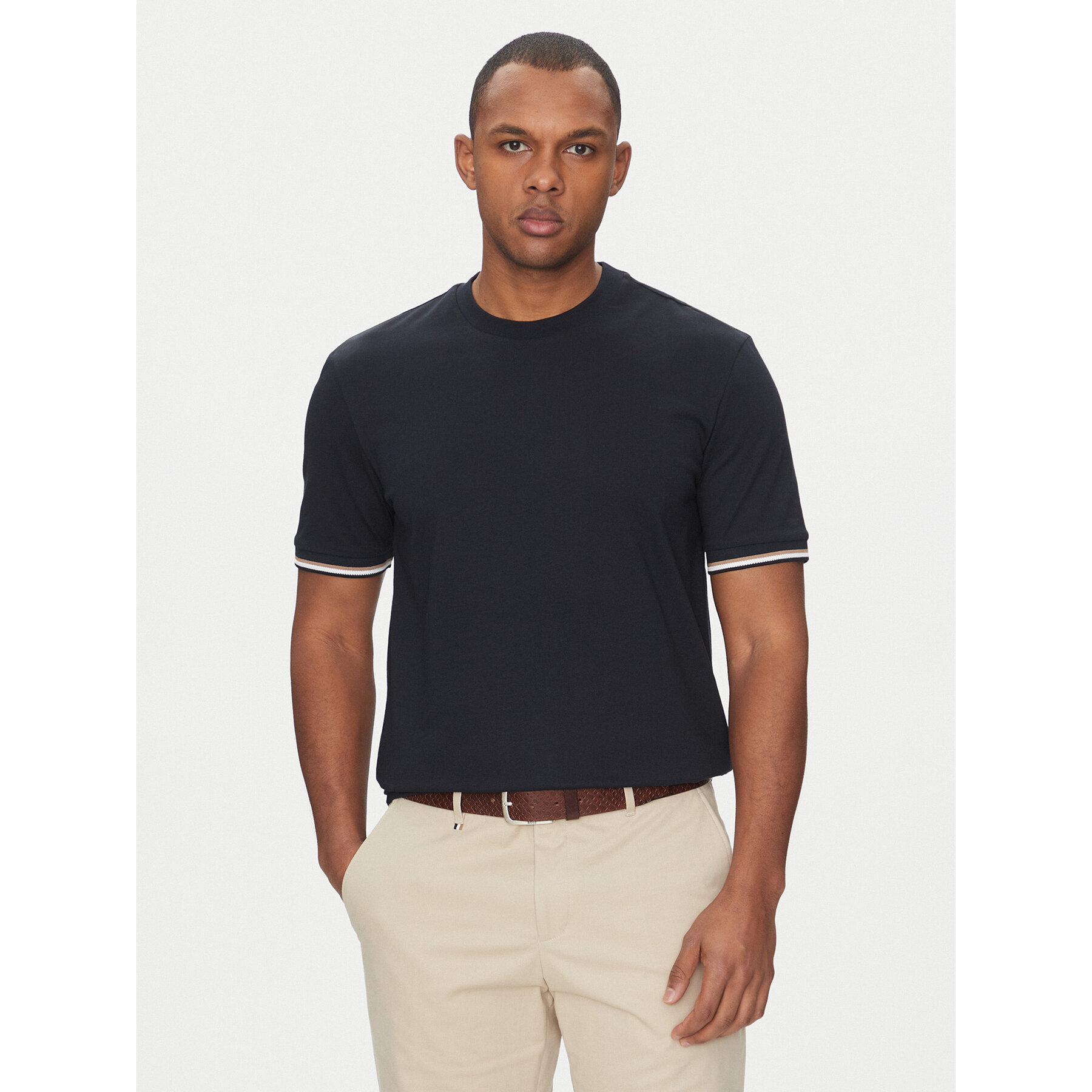BOSS T-Shirt Thompson 04 50501097 Granatowy Regular Fit
