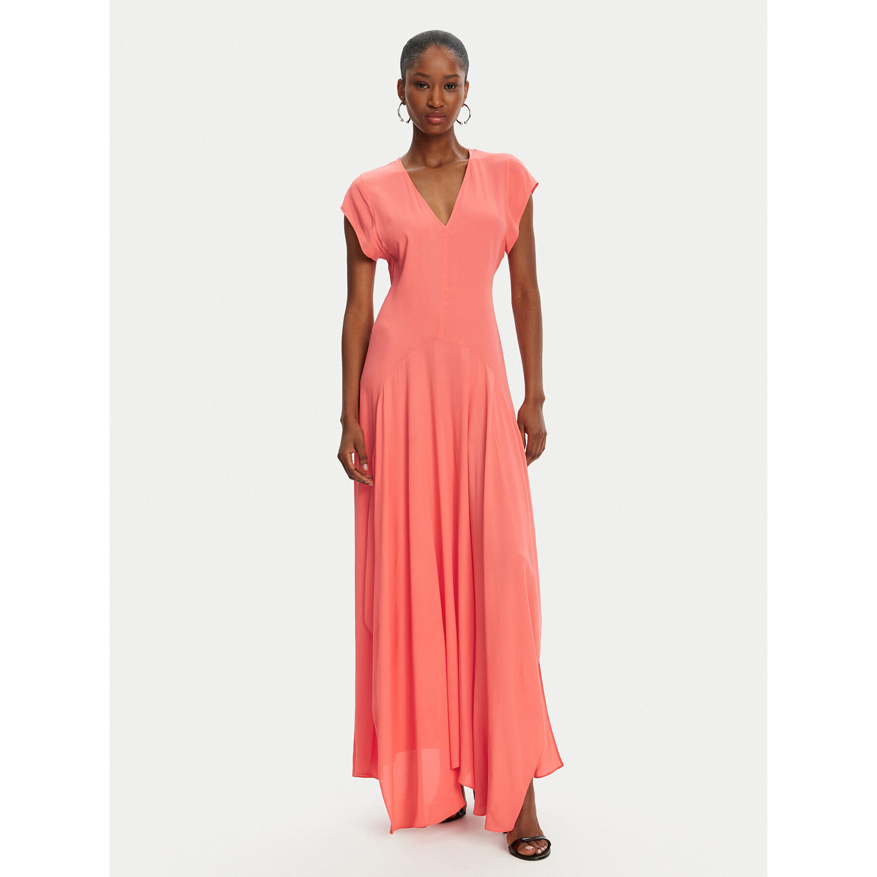 Patrizia Pepe Sukienka koktajlowa 2A2936 A8I1 R854 Koralowy Regular Fit