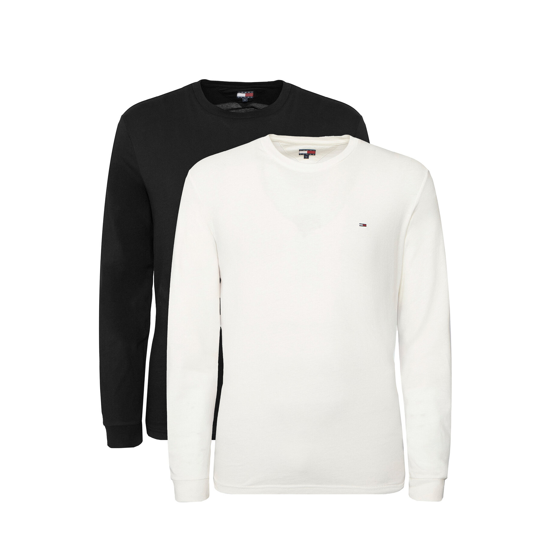 Tommy Jeans Komplet longsleeve DM0DM22148 Czarny Slim Fit