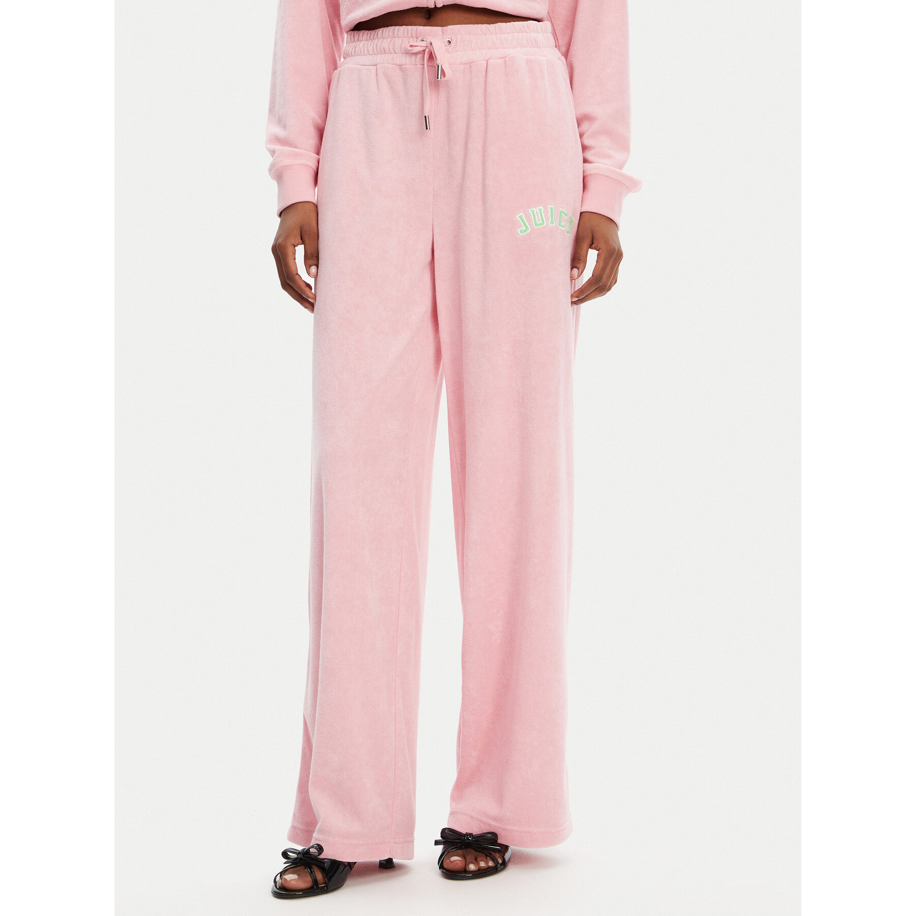 Juicy Couture Spodnie dresowe Regan JCWBJ125335 Różowy Wide Leg