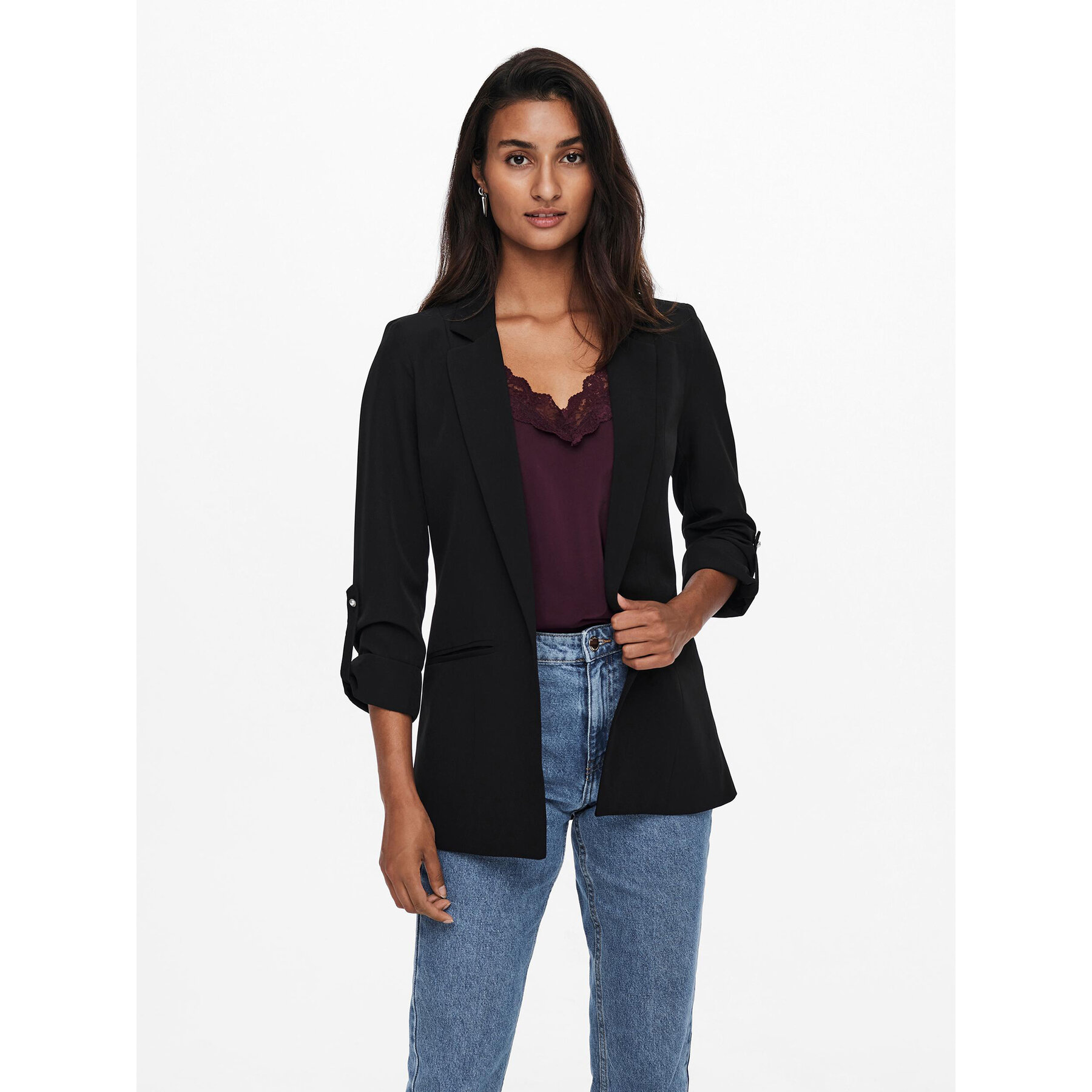 ONLY Marynarka Kayle 15218743 Czarny Regular Fit