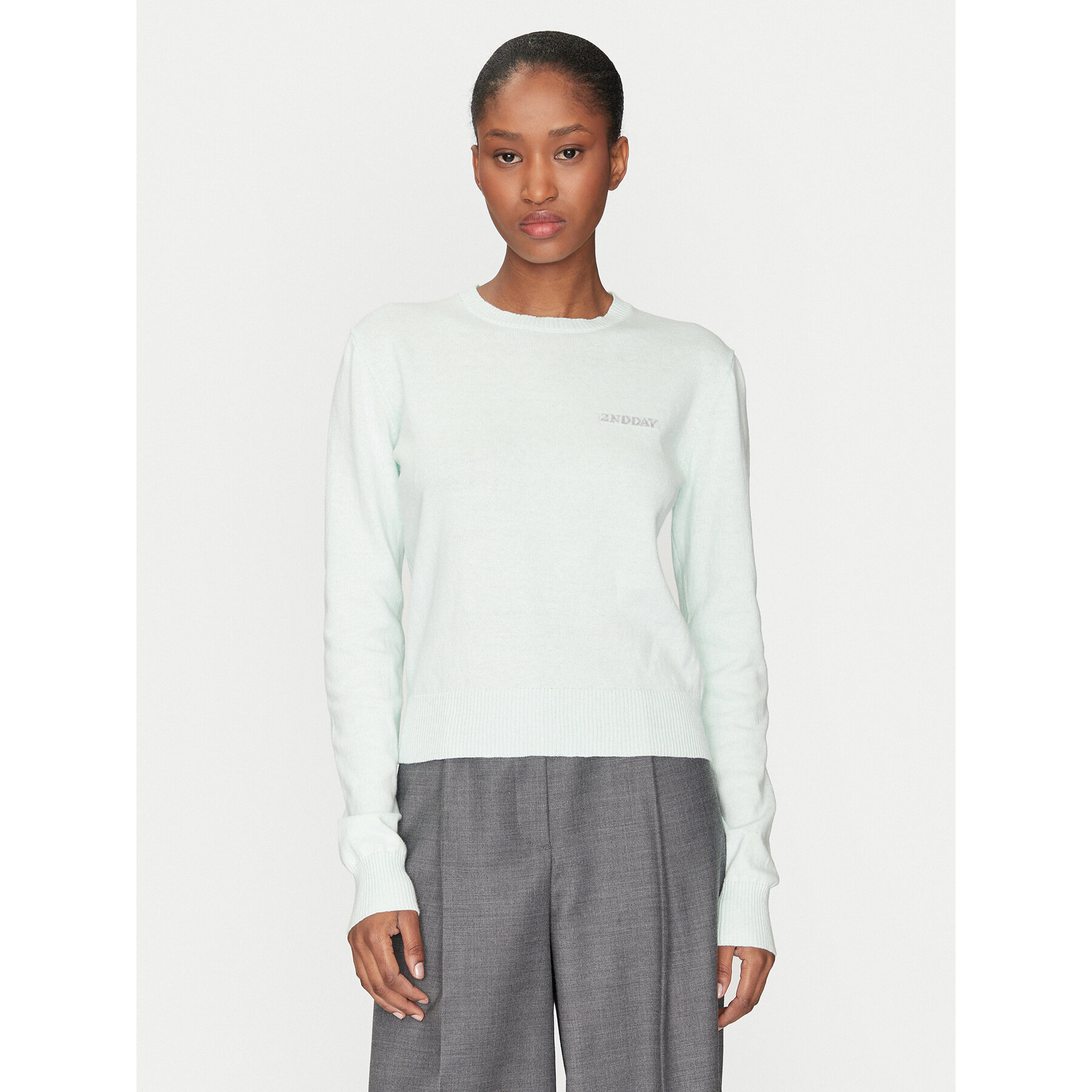 2NDDAY Sweter Lance 2252340408 Niebieski Regular Fit