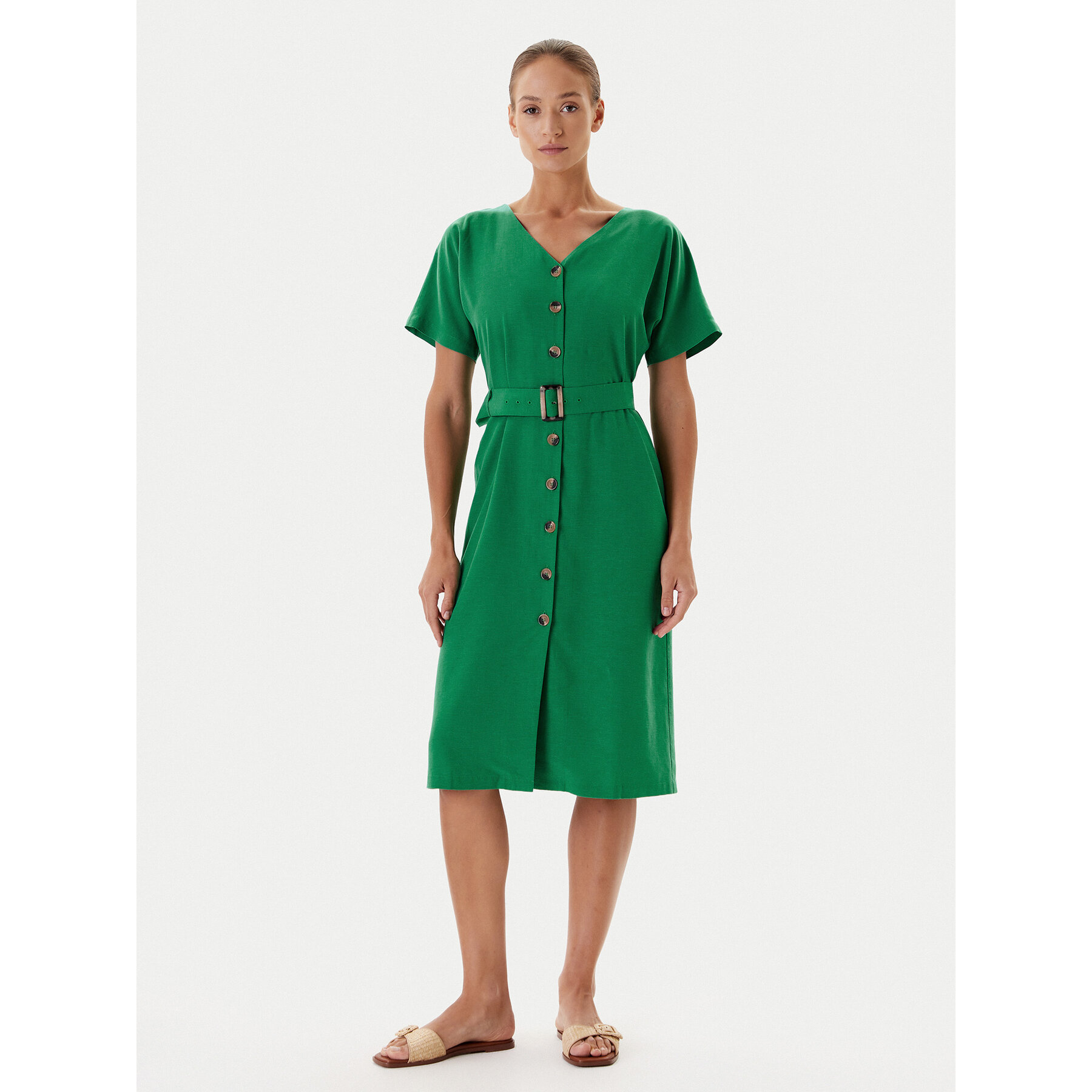 Tatuum Sukienka letnia Loria T2543.193 Zielony Regular Fit