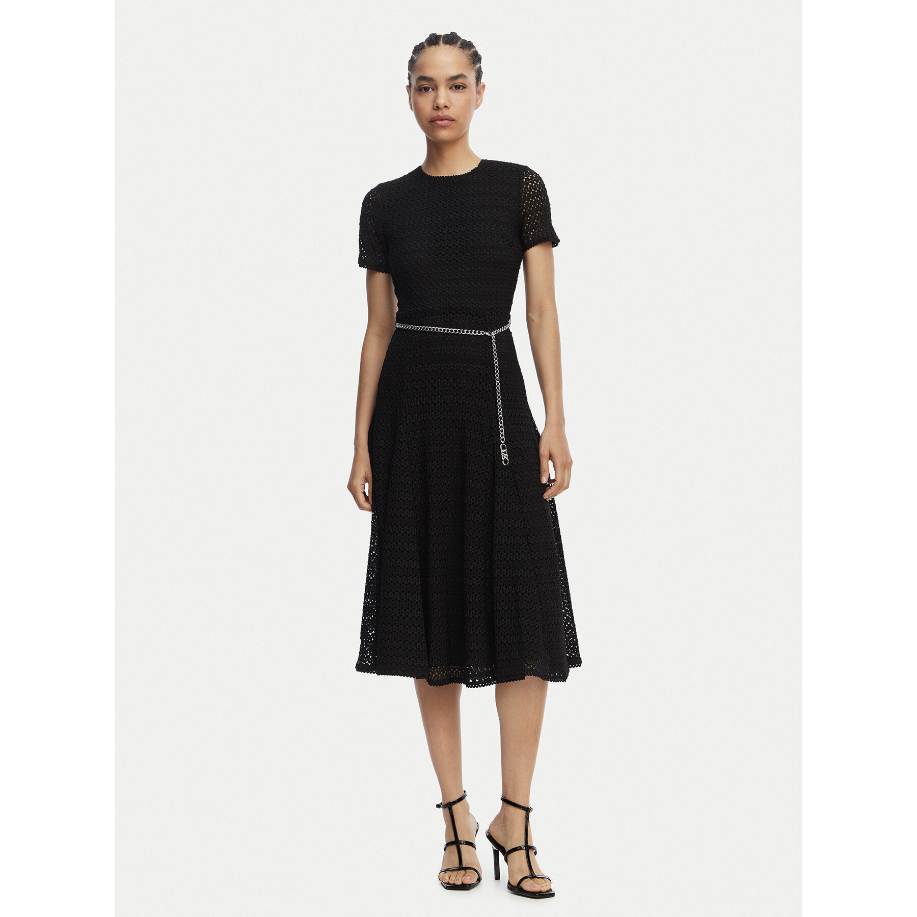 MICHAEL Michael Kors Sukienka codzienna MS683DUKS1 Czarny Regular Fit