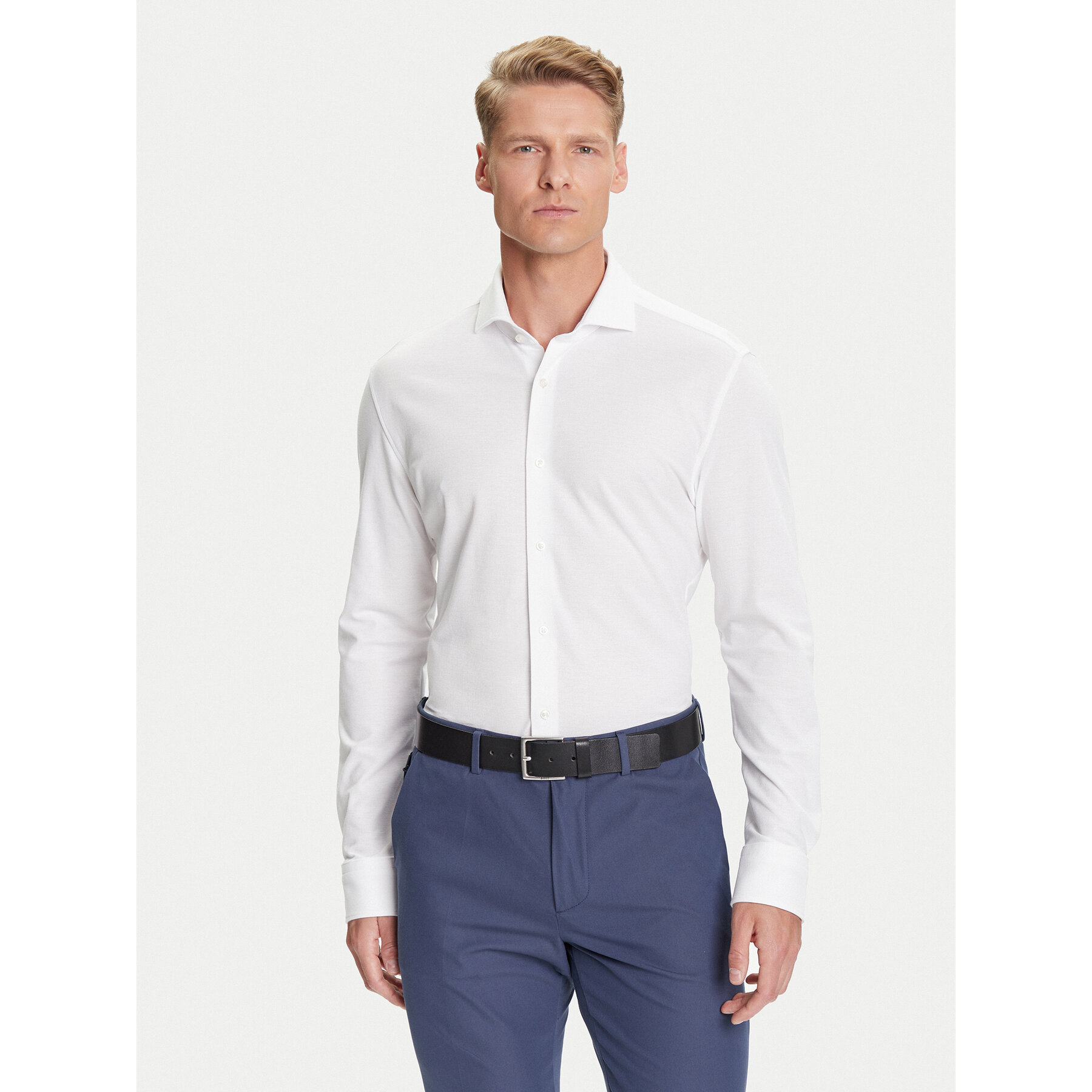 BOSS Koszula P-Hank 50527675 Biały Slim Fit