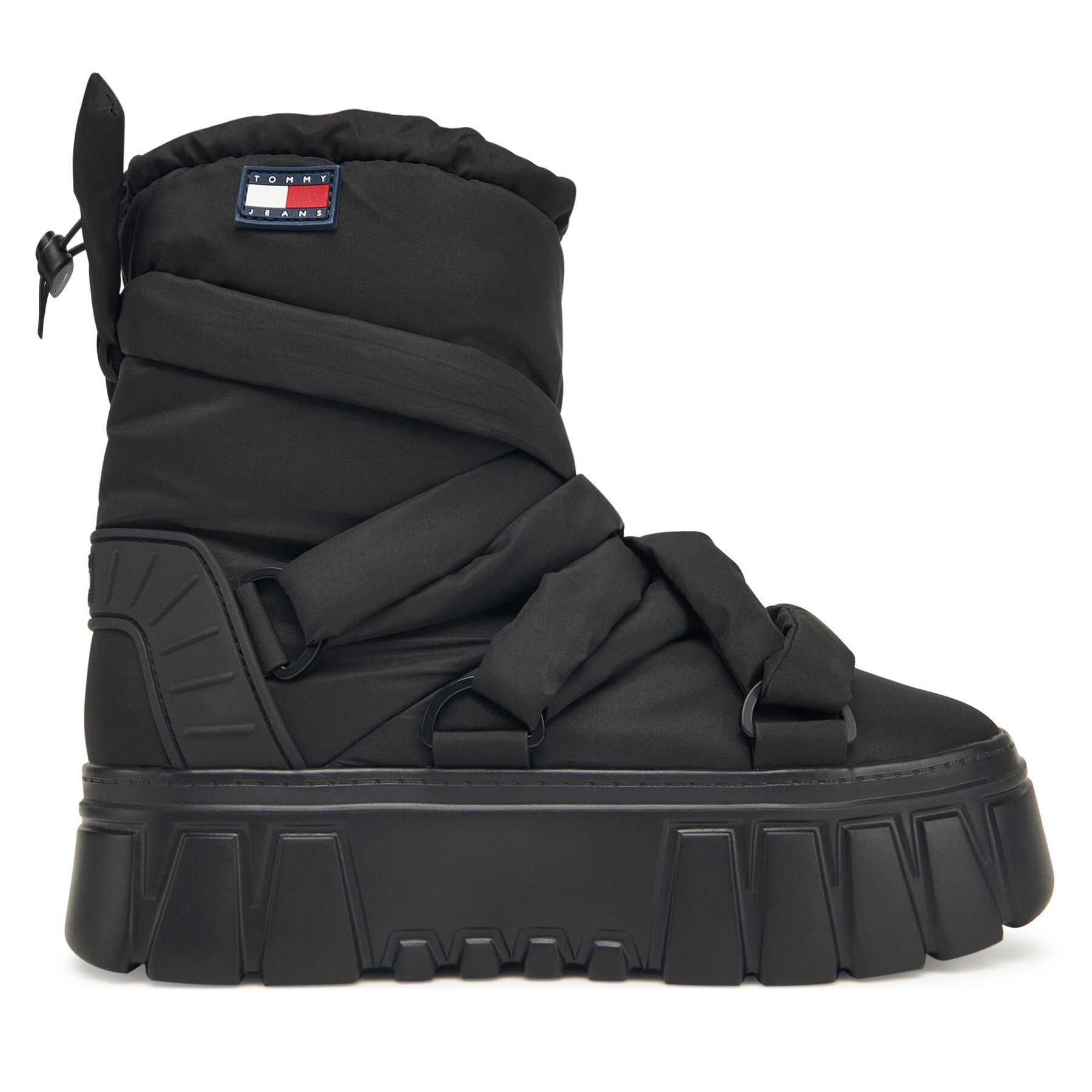 Tommy Jeans Śniegowce Tjw Chunky Snow Boot Nylon EN0EN02842 Czarny