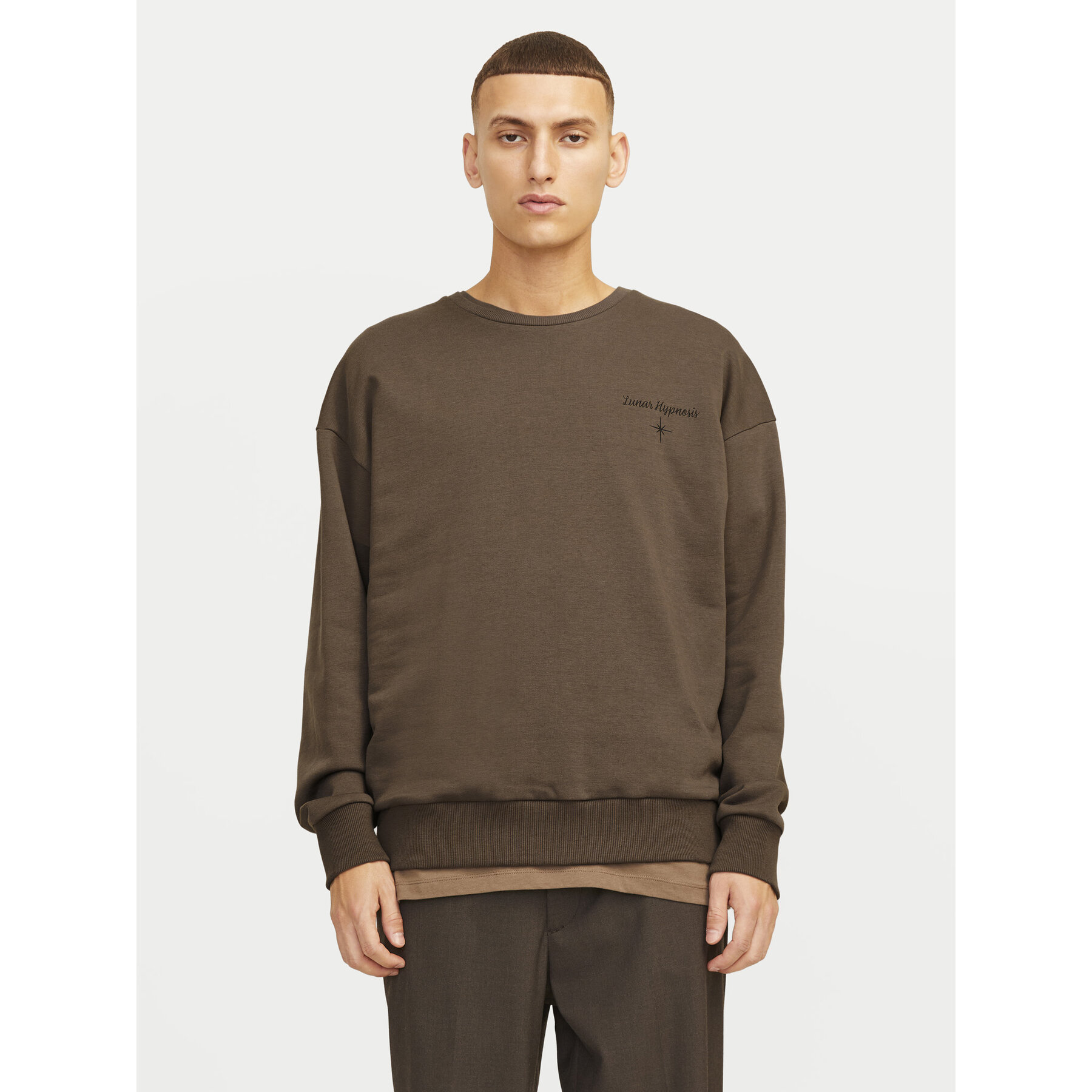 Jack & Jones Bluza Mystic 12257735 Khaki Relaxed Fit