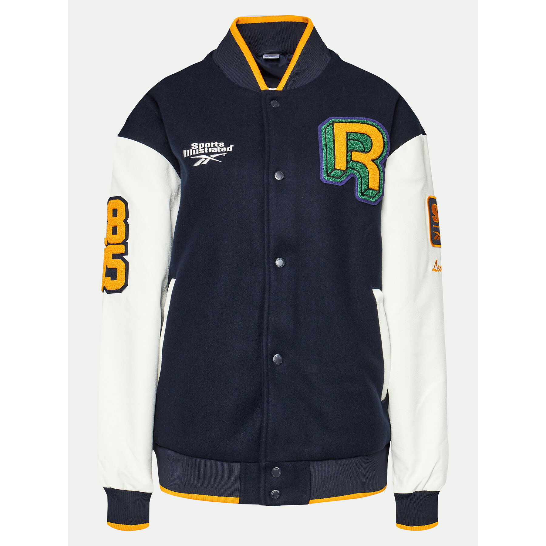 Reebok Kurtka bomber Hrn Si Var 100202342 Granatowy Regular Fit