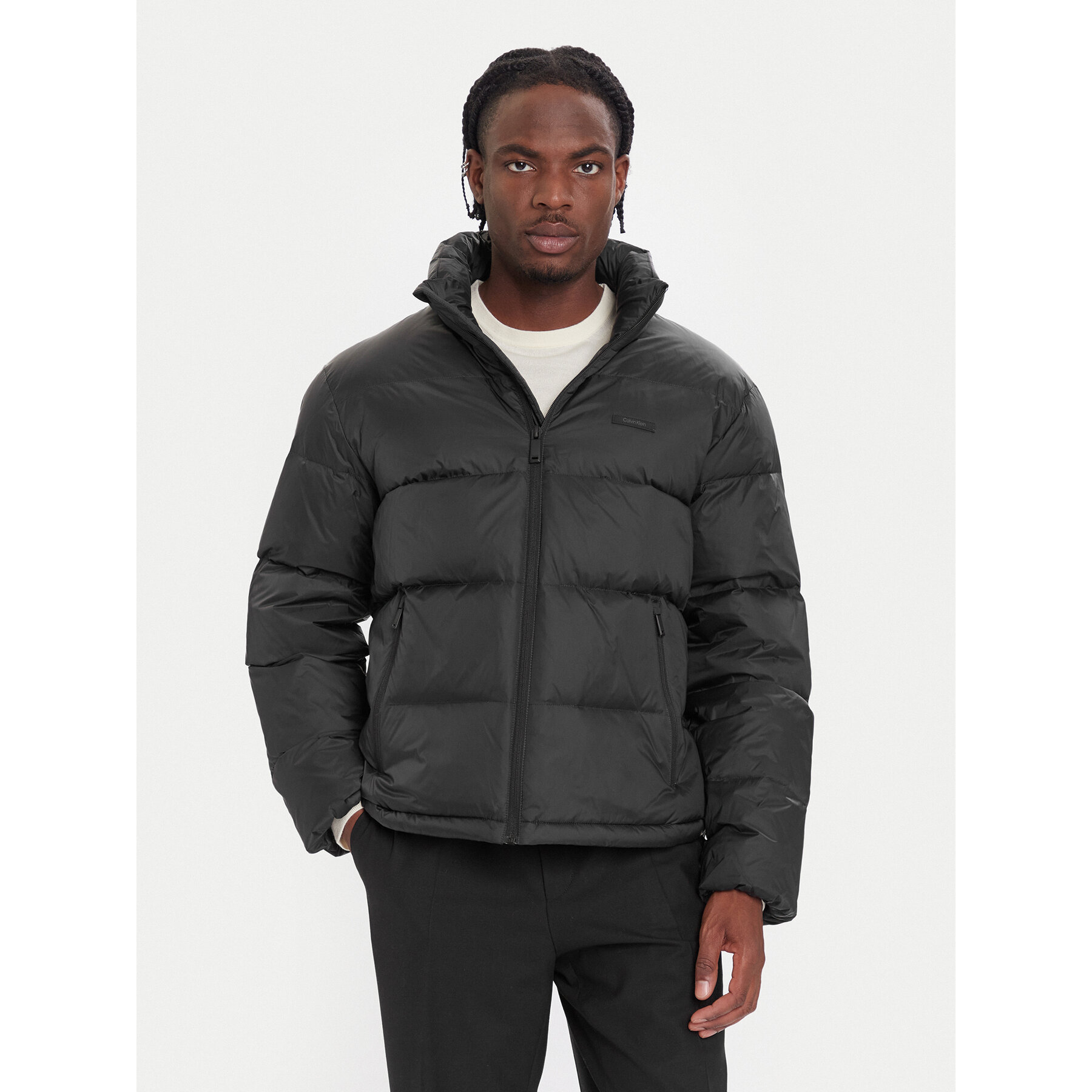Calvin Klein Kurtka puchowa LV04LD529G Czarny Regular Fit
