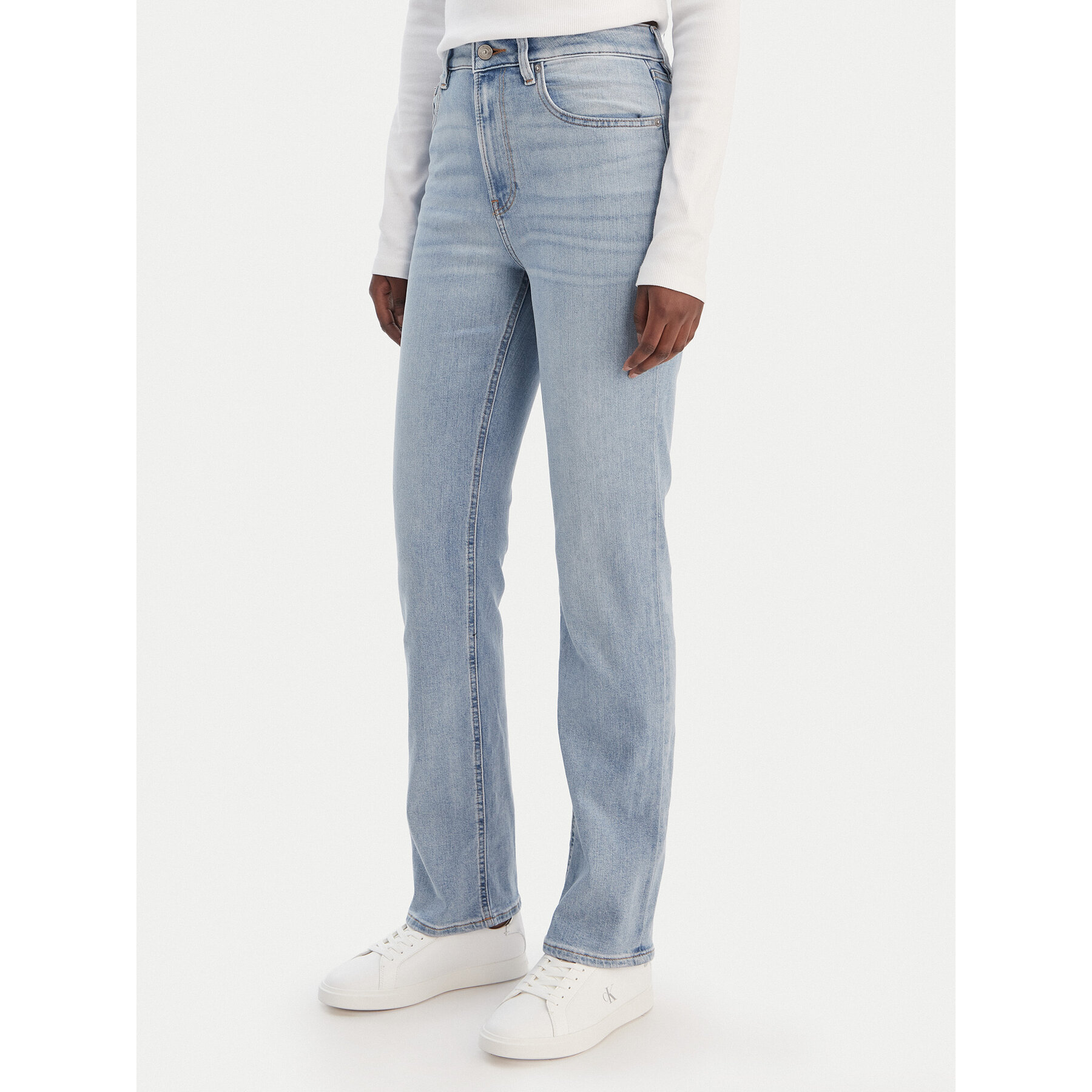 Calvin Klein Jeans Jeansy LV047E612G Niebieski Straight Fit