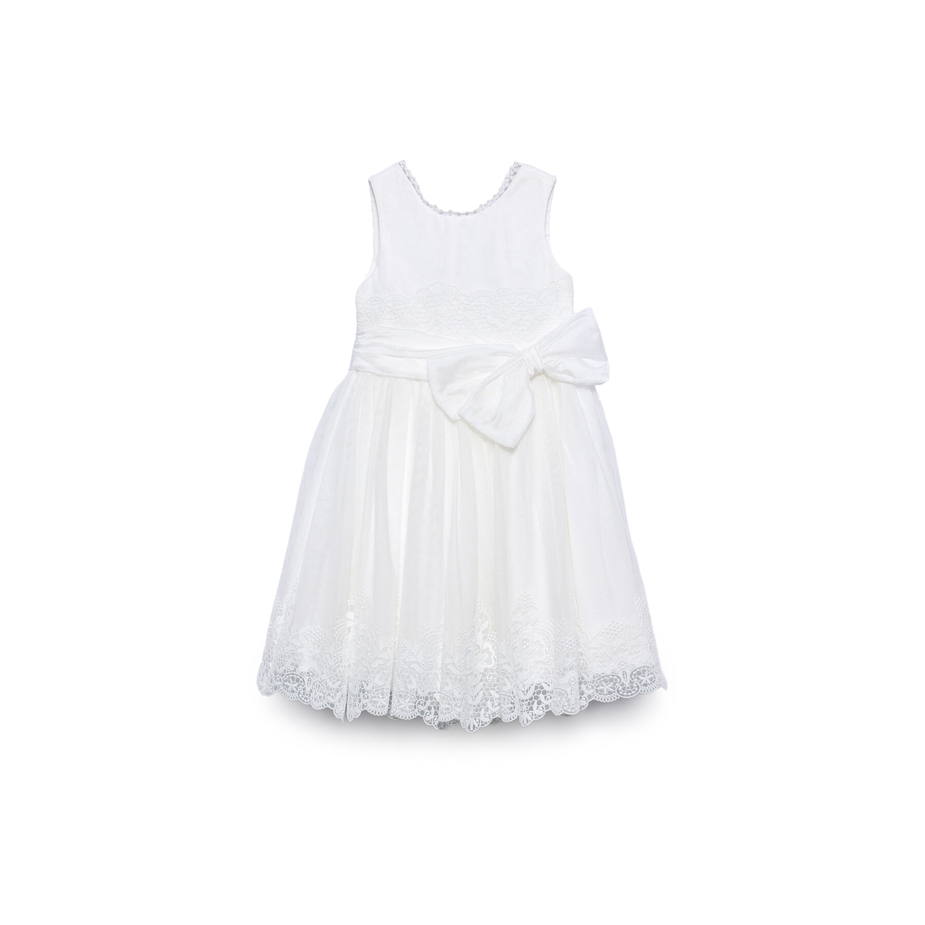 Abel & Lula Sukienka elegancka 5051 Biały Regular Fit