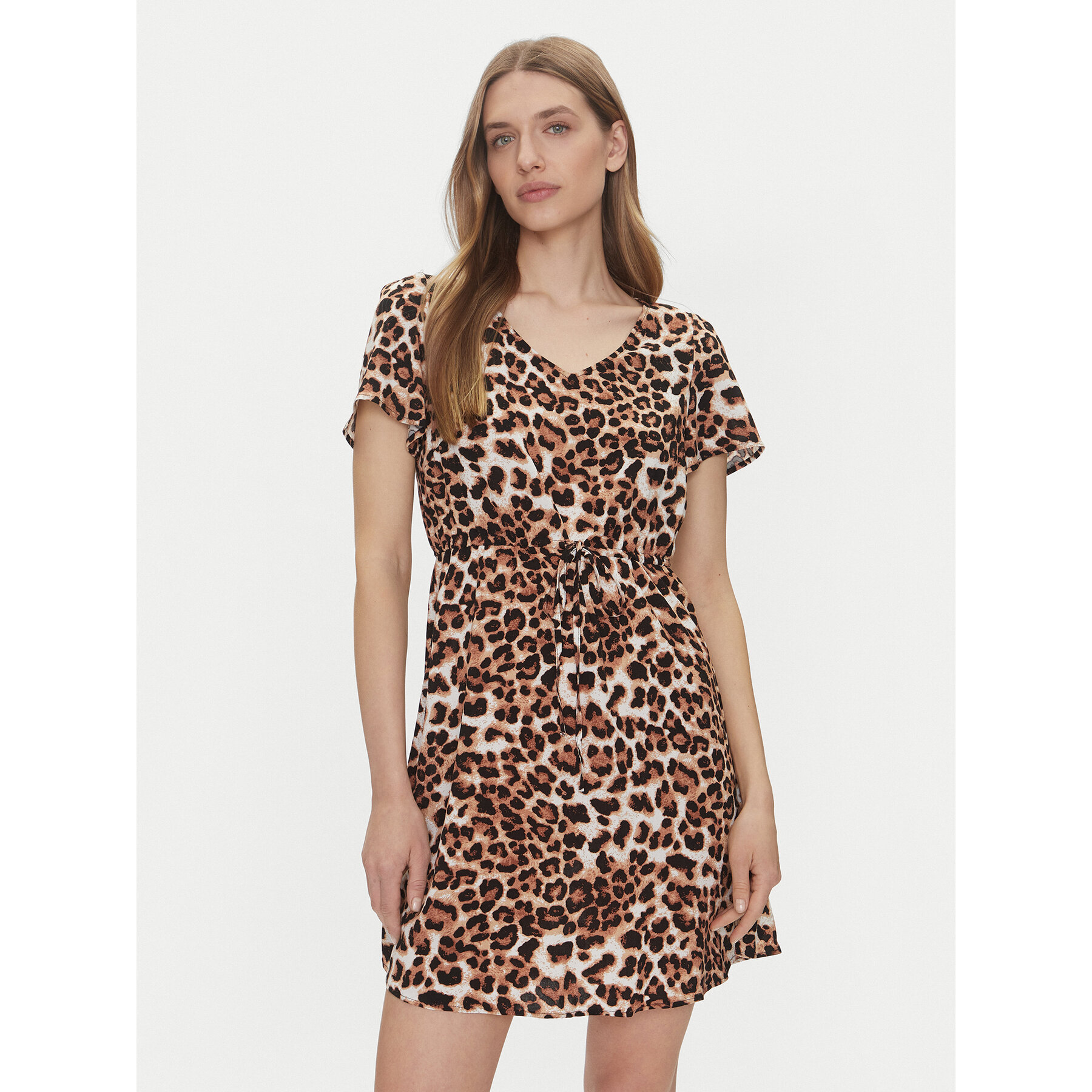 Vero Moda Sukienka codzienna Easy Joy 10307990 Brązowy Regular Fit