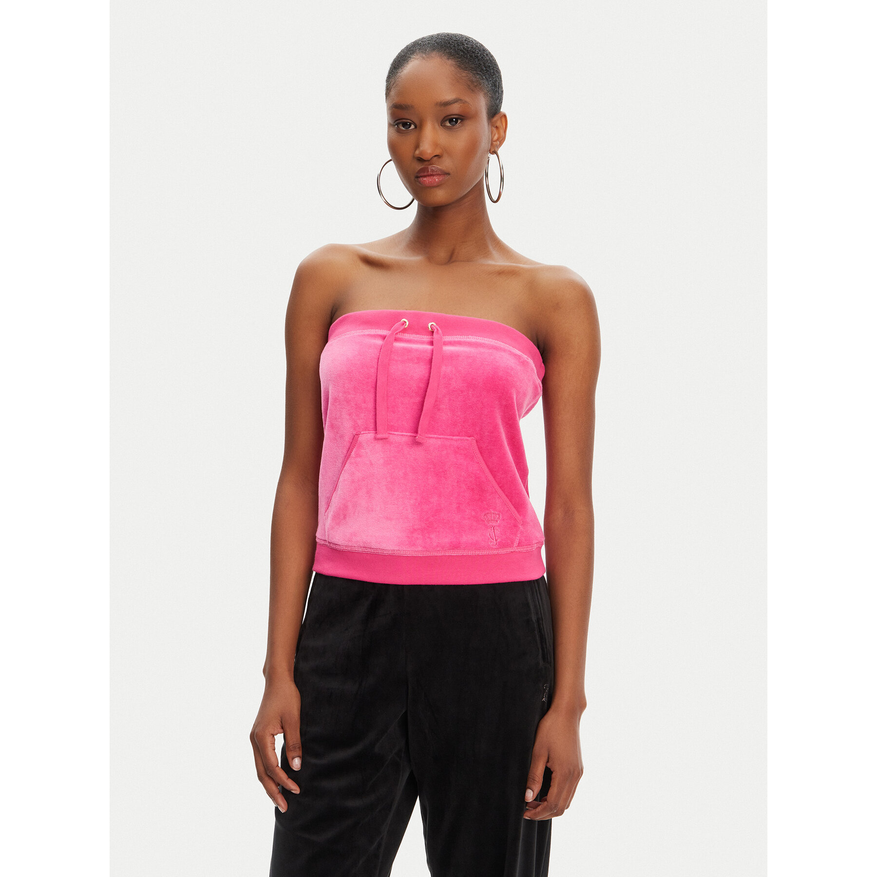 Juicy Couture Top Heritage JCGCT125023 Różowy Slim Fit