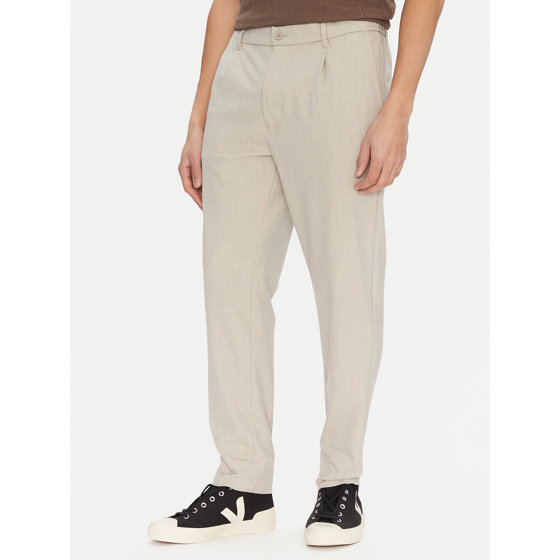 Only & Sons Chinosy Lou 22031615 Beżowy Tapered Fit