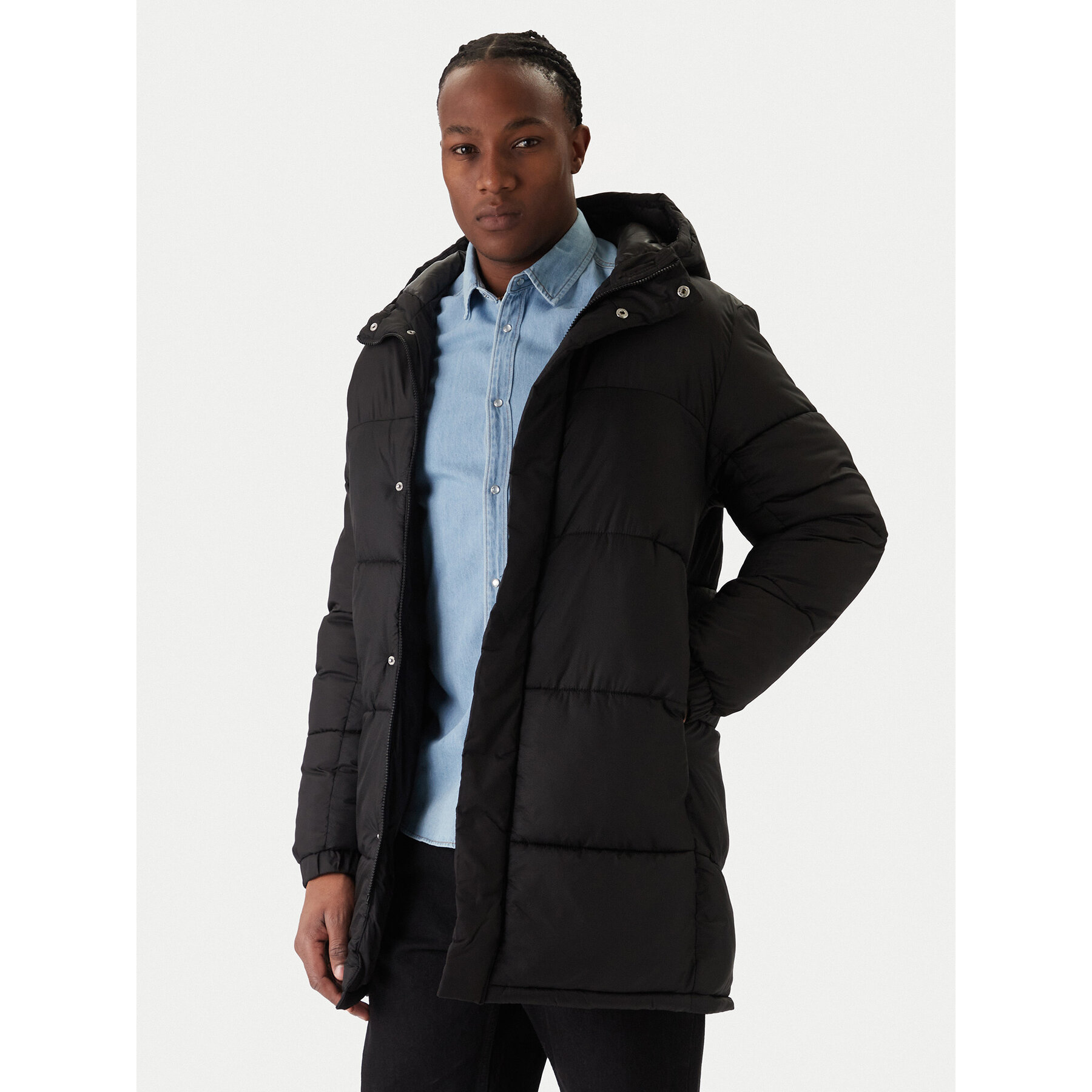 Jack & Jones Kurtka zimowa Union 12283155 Czarny Regular Fit