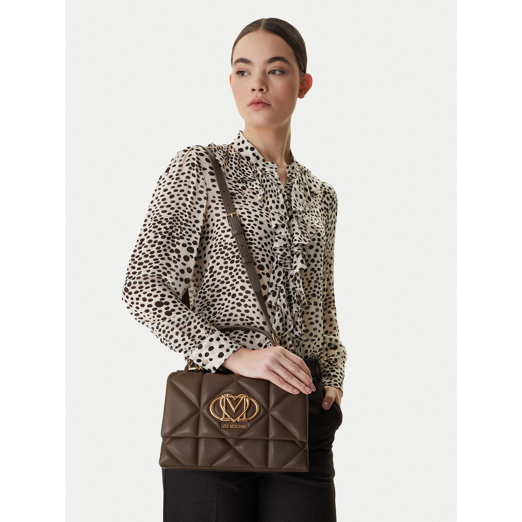LOVE MOSCHINO Torebka JC4112PP1OLC0203 Brązowy