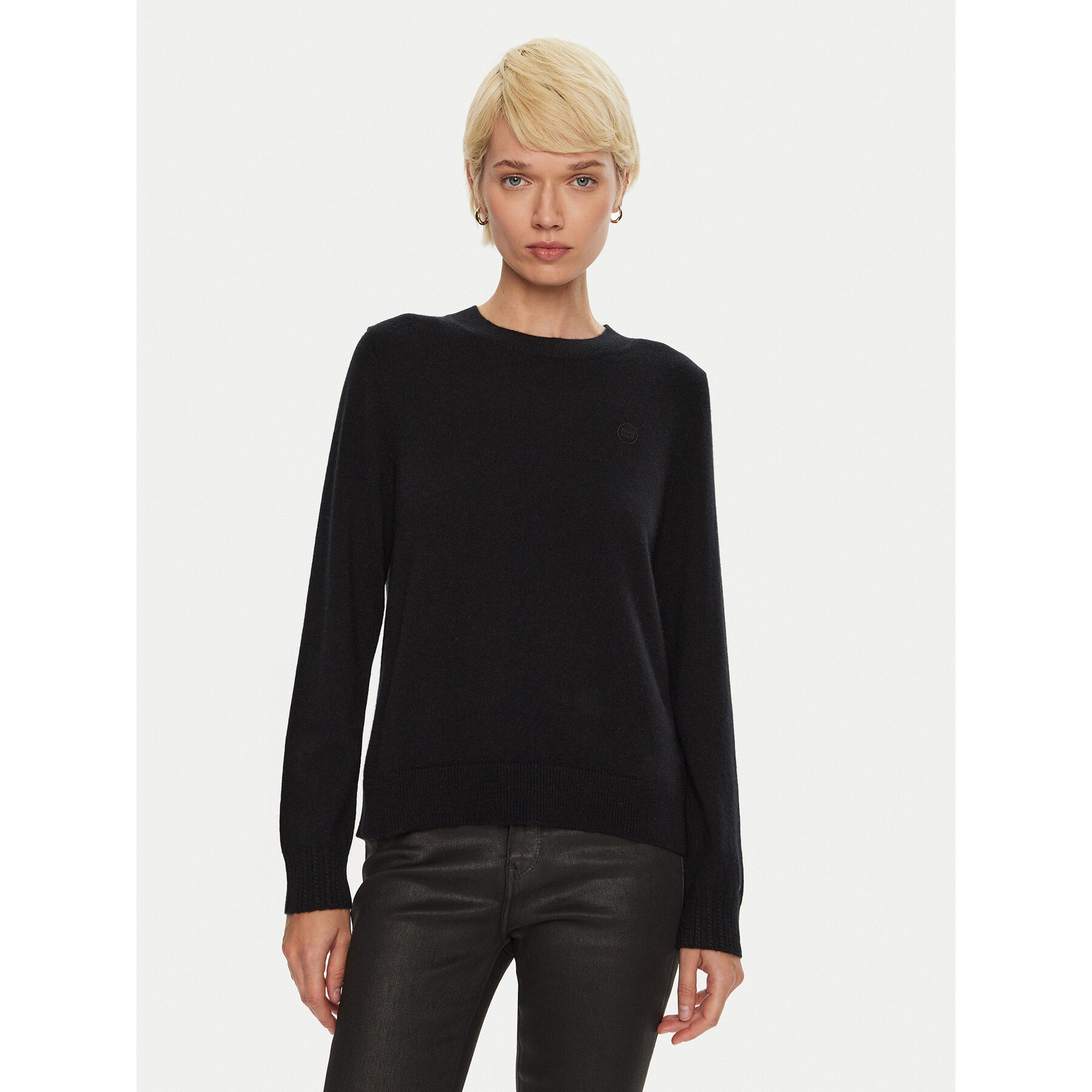 Tommy Hilfiger Sweter WW0WW43202 Czarny Regular Fit